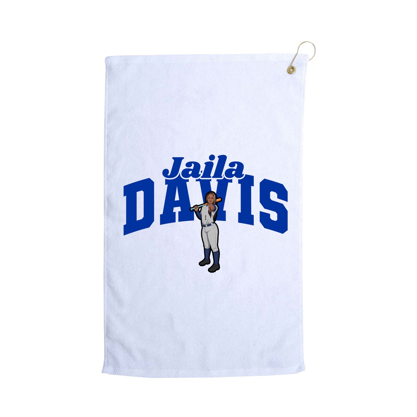 Golf Towel — Signature Arch in White