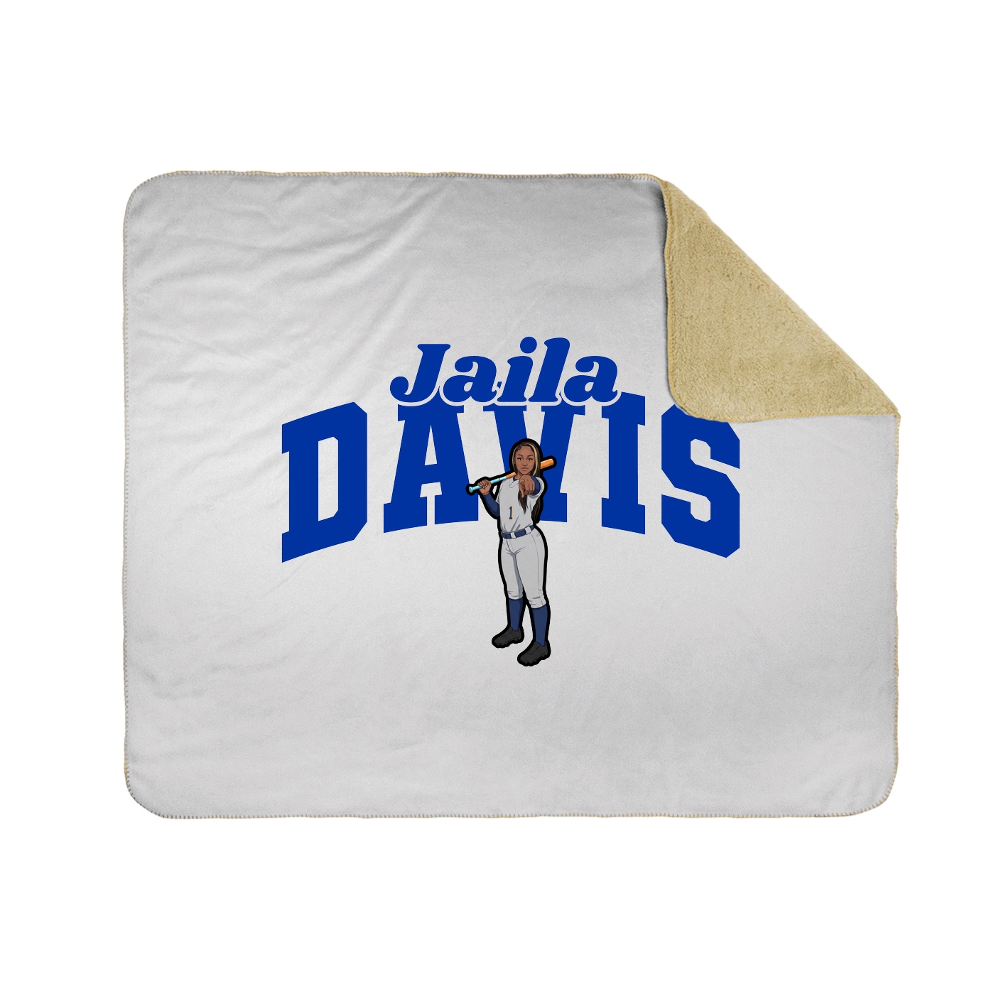 Throw Blanket — Signature Arch in White