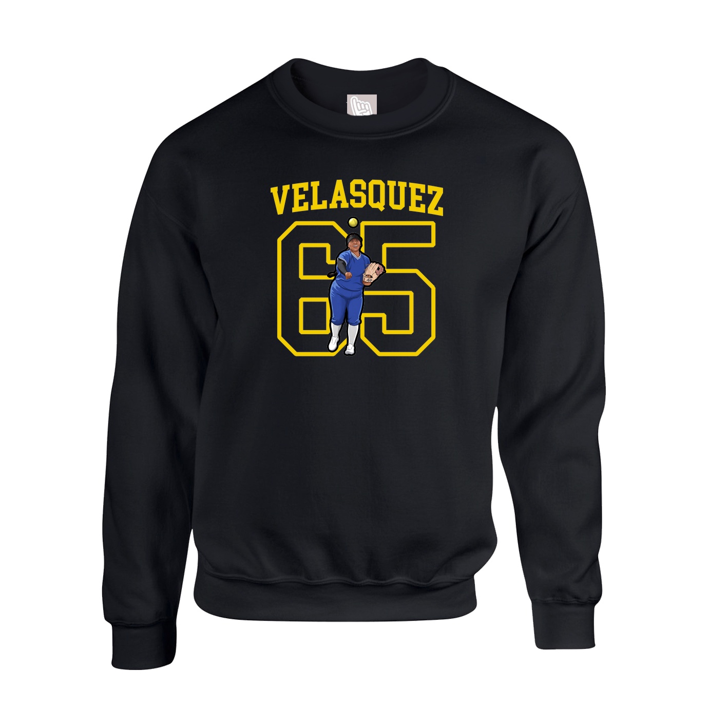Fleece Crew — Shirsey in Black