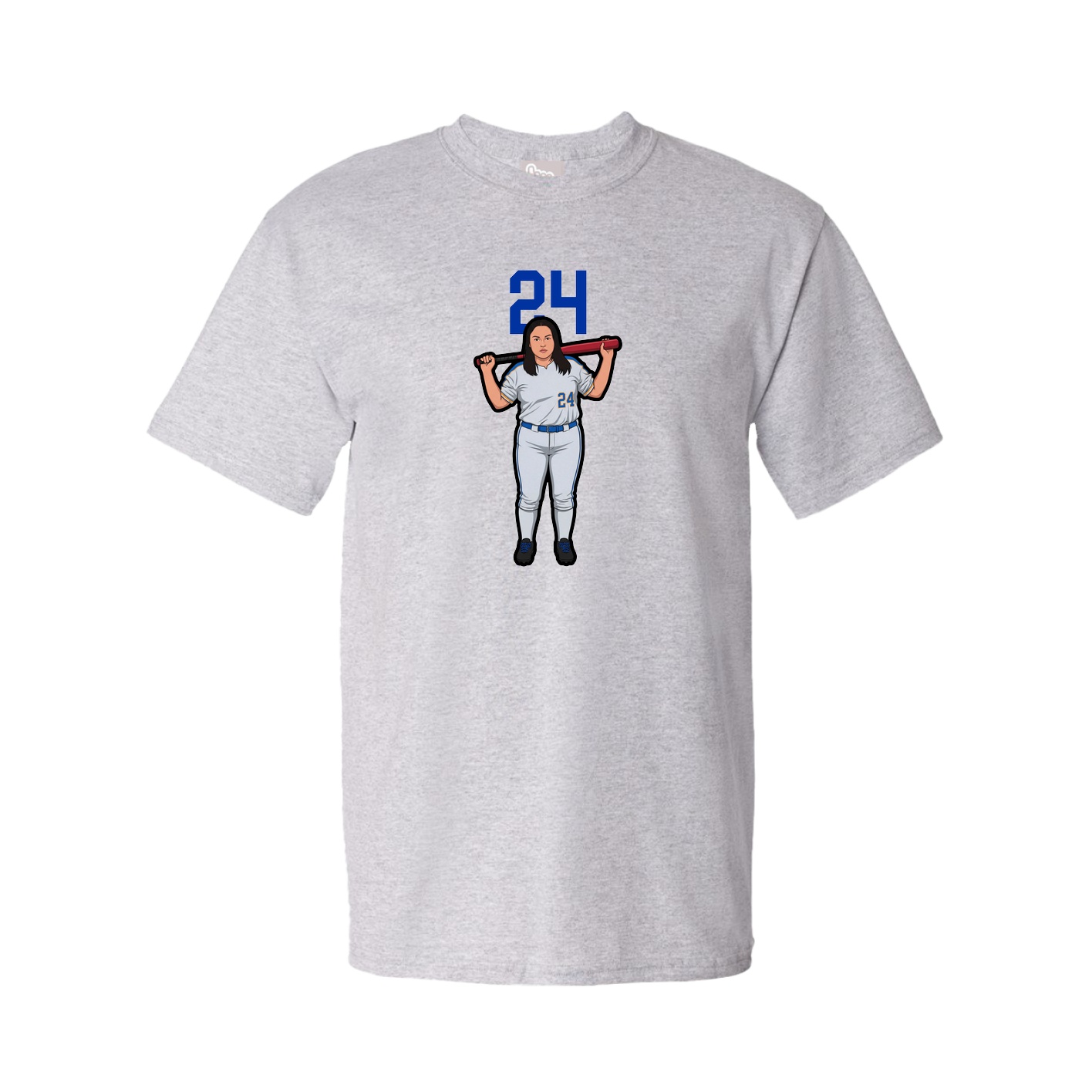 Youth Tee — Number Top in Grey