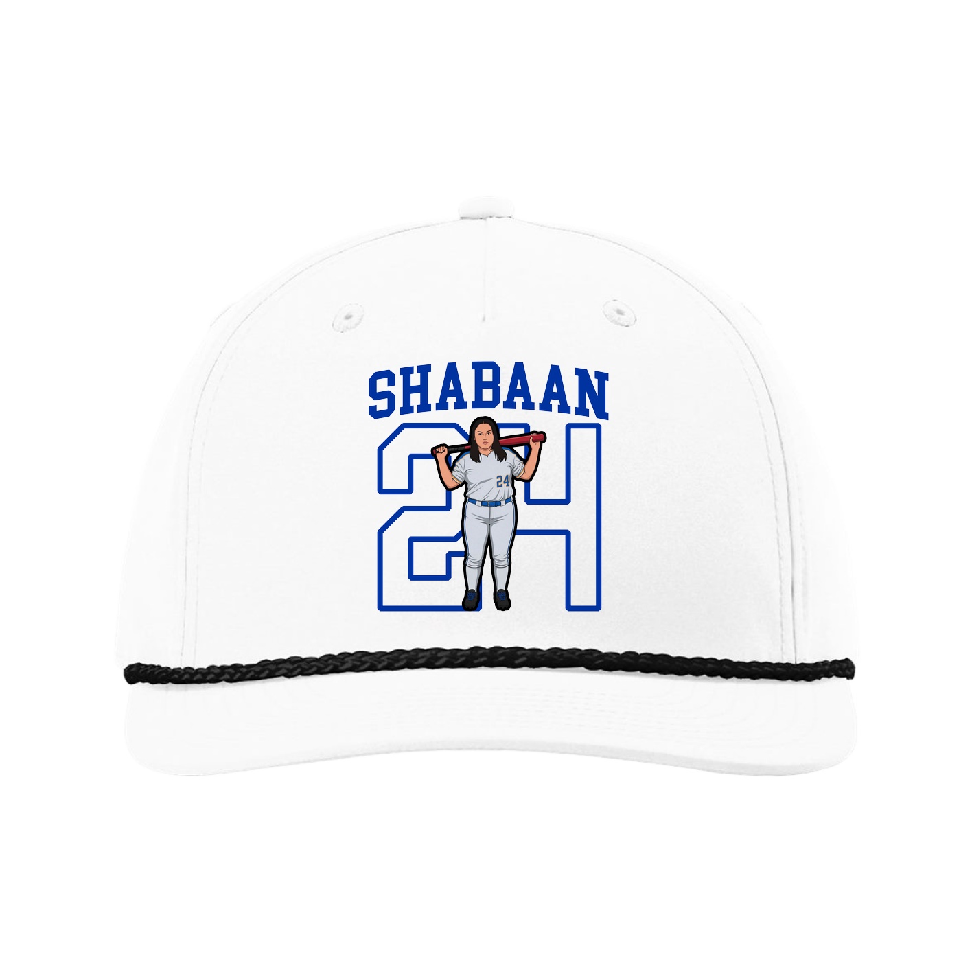 Five-Panel Classic Rope Cap — Shirsey in White