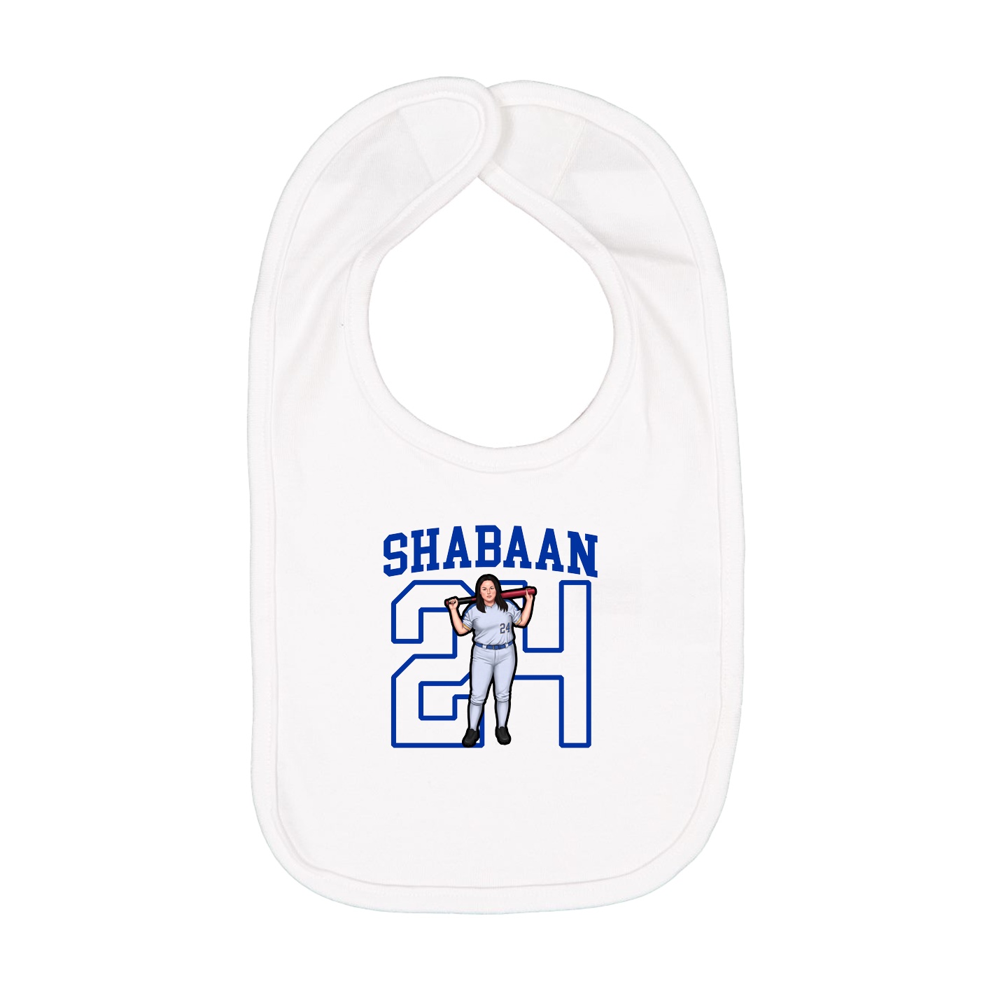 Infant Bib — Shirsey in White