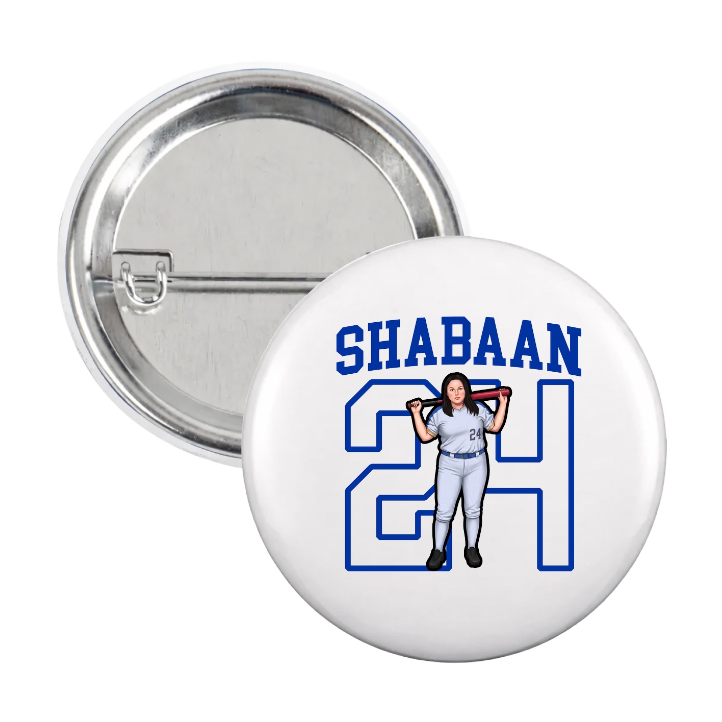 Game Day Button — Shirsey in White