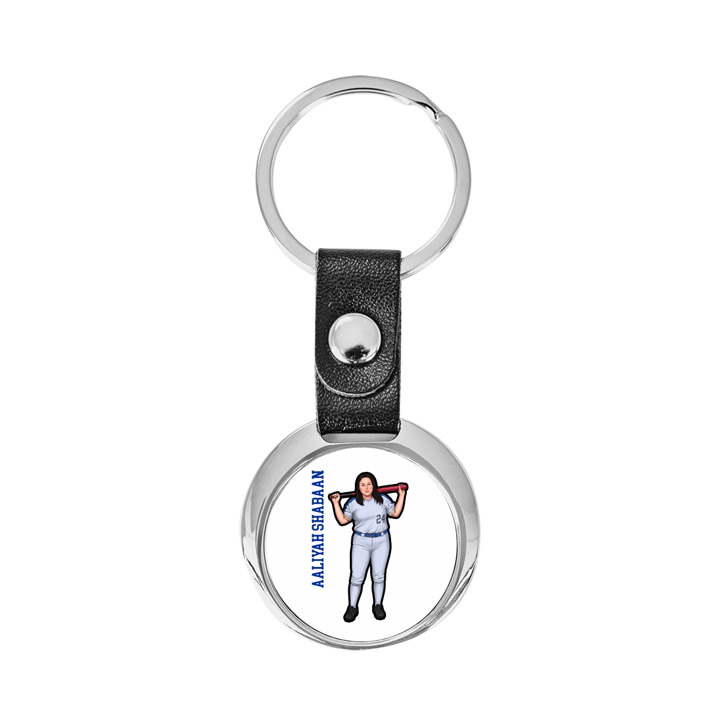 Key Chain — Name Vertical in Classic