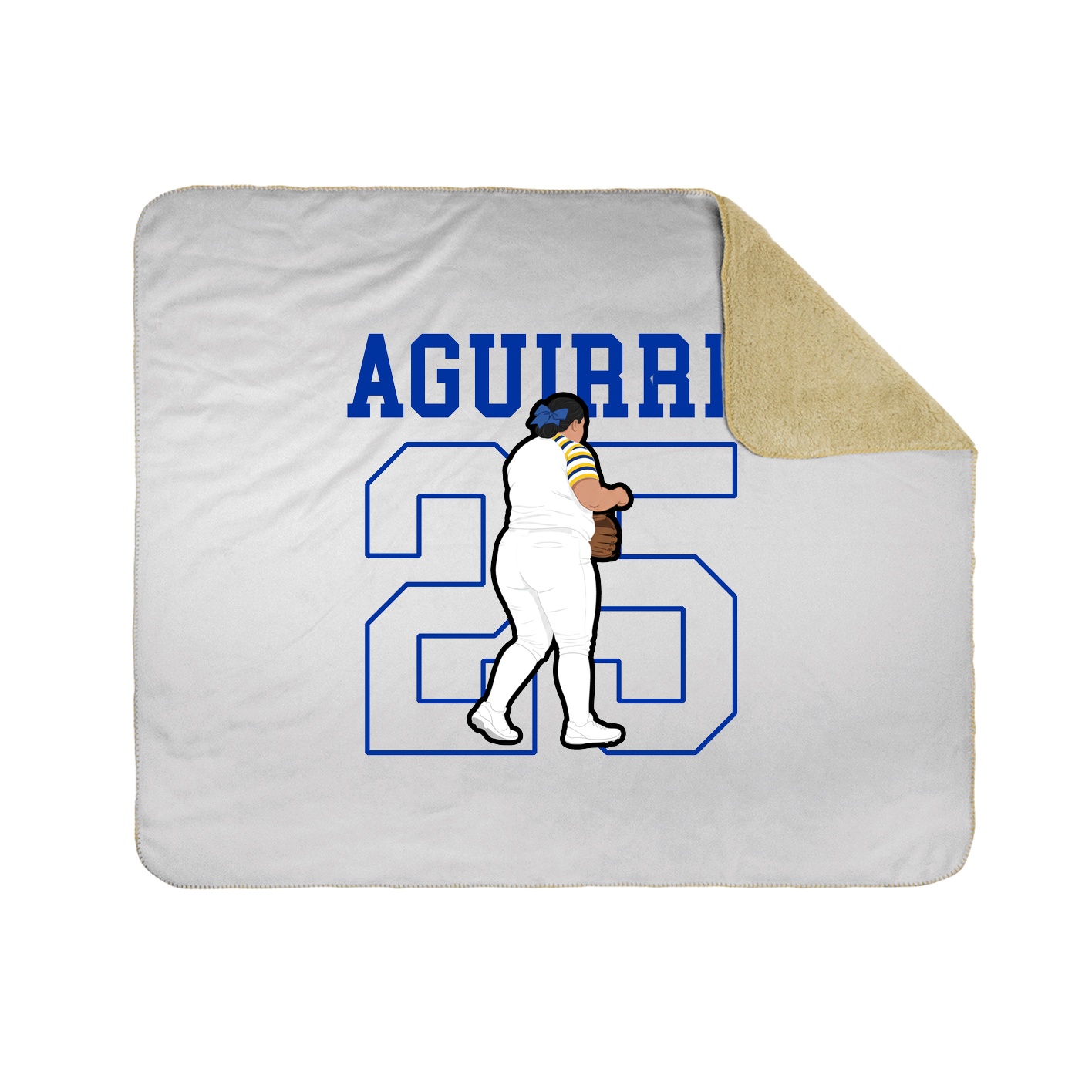 Throw Blanket — Shirsey in White