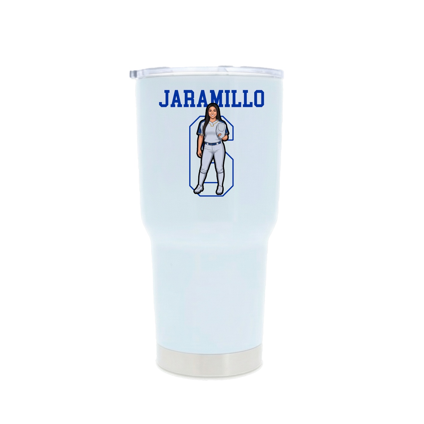 30oz Stainless Steel Tumbler — Shirsey in White