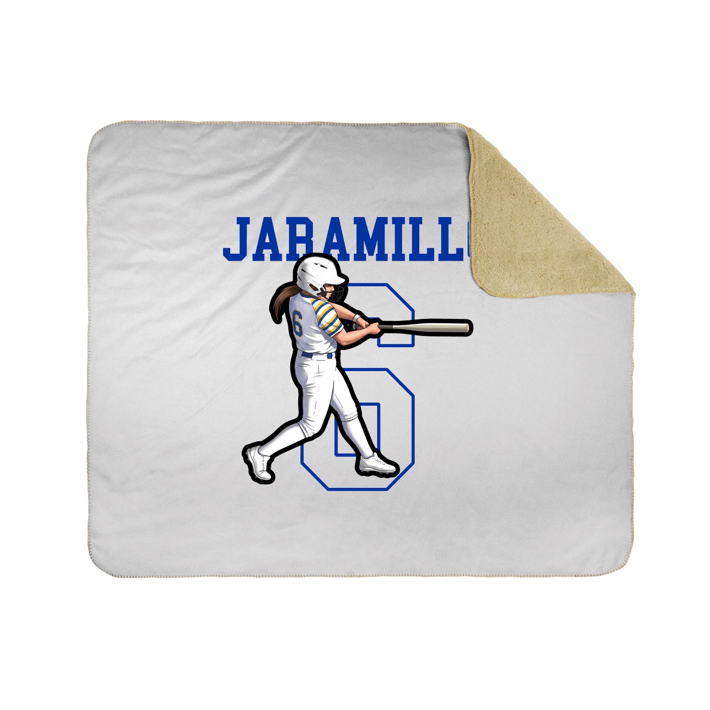 Throw Blanket — Shirsey in White