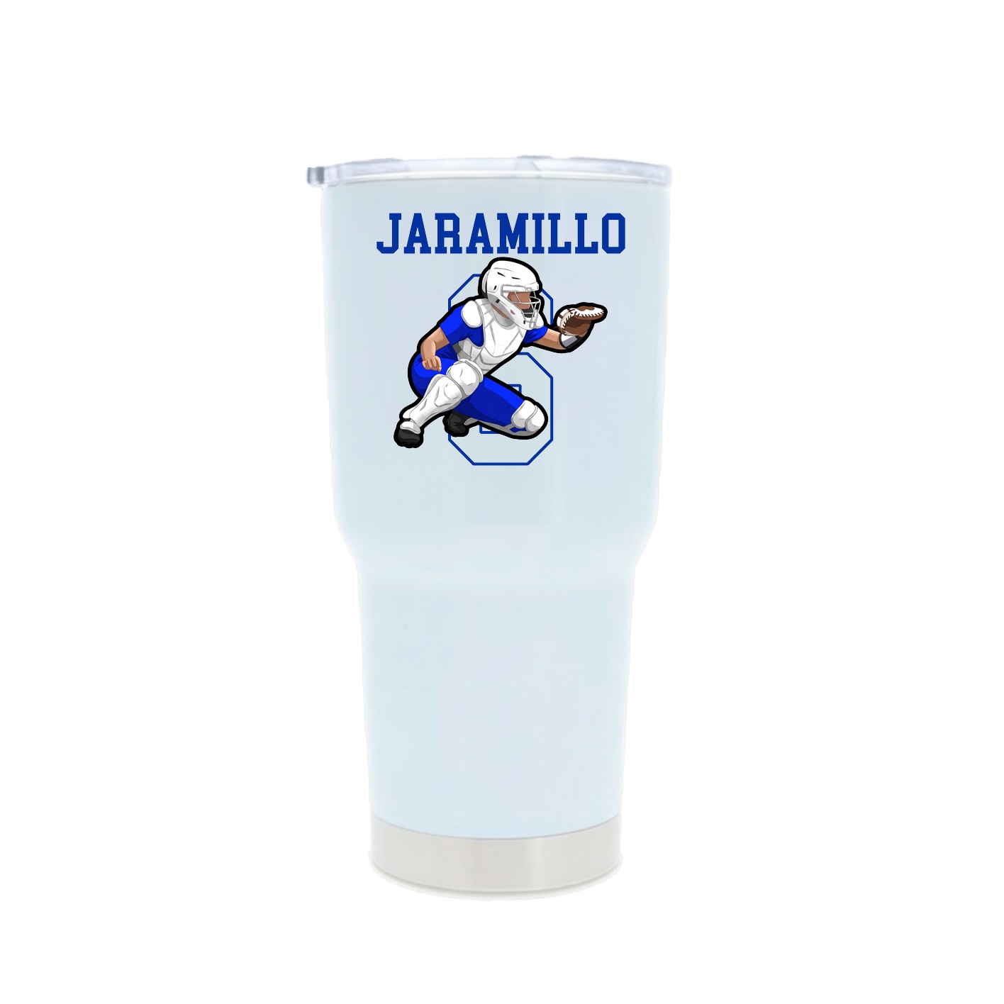 30oz Stainless Steel Tumbler — Shirsey in White