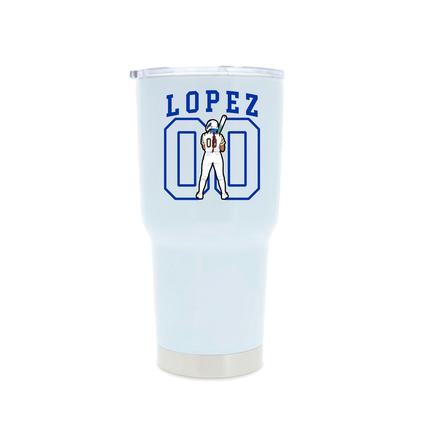 30oz Stainless Steel Tumbler — Shirsey in White