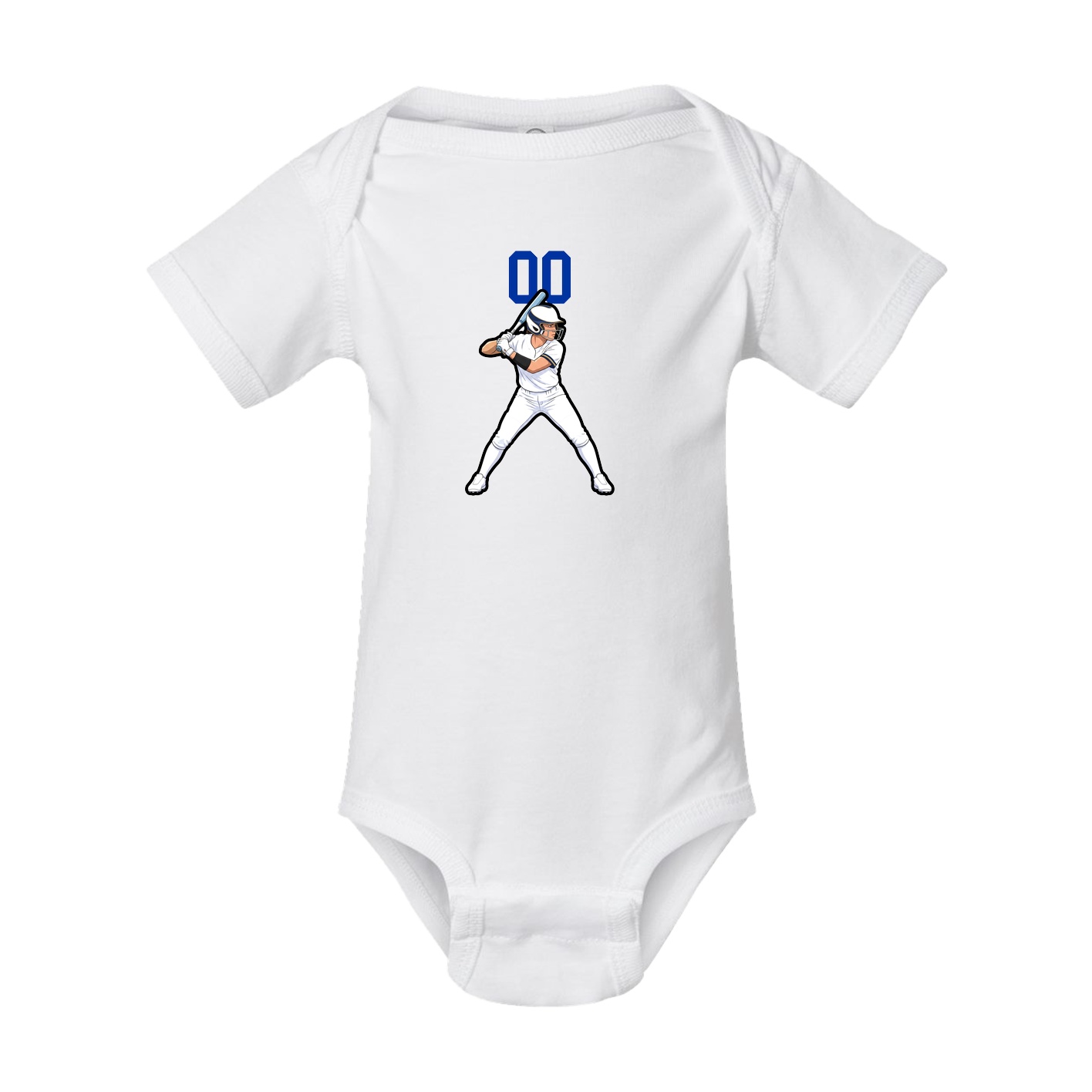 Baby Onesie — Number Top in White