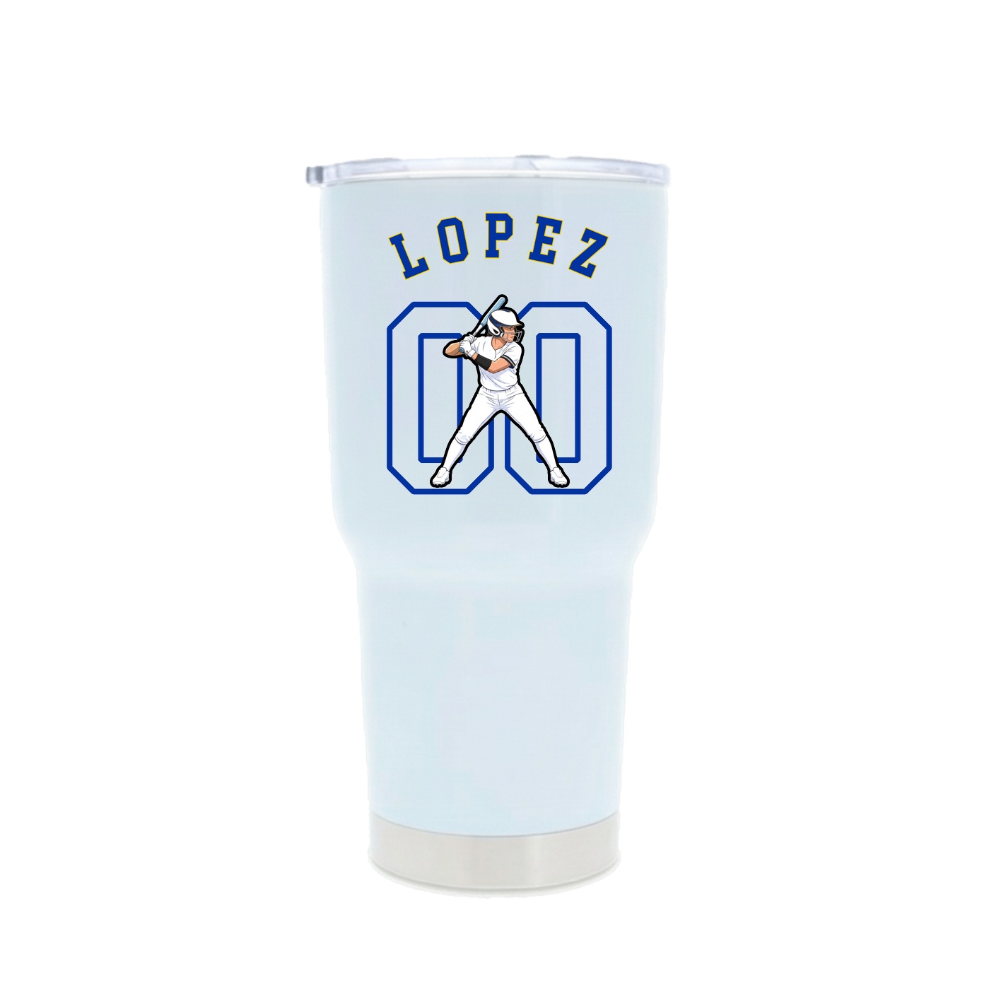30oz Stainless Steel Tumbler — Shirsey Arch in White