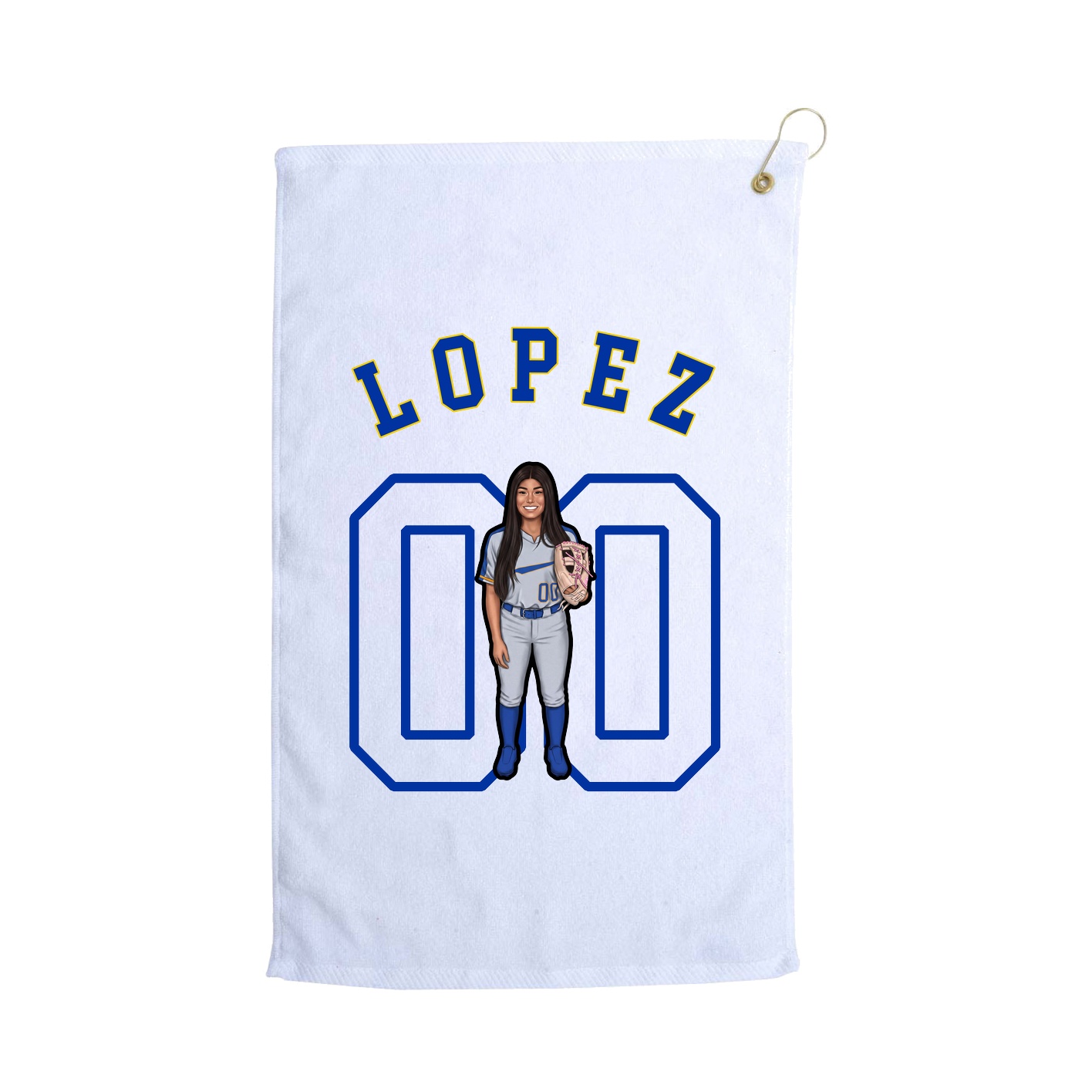 Golf Towel — Shirsey Arch in White