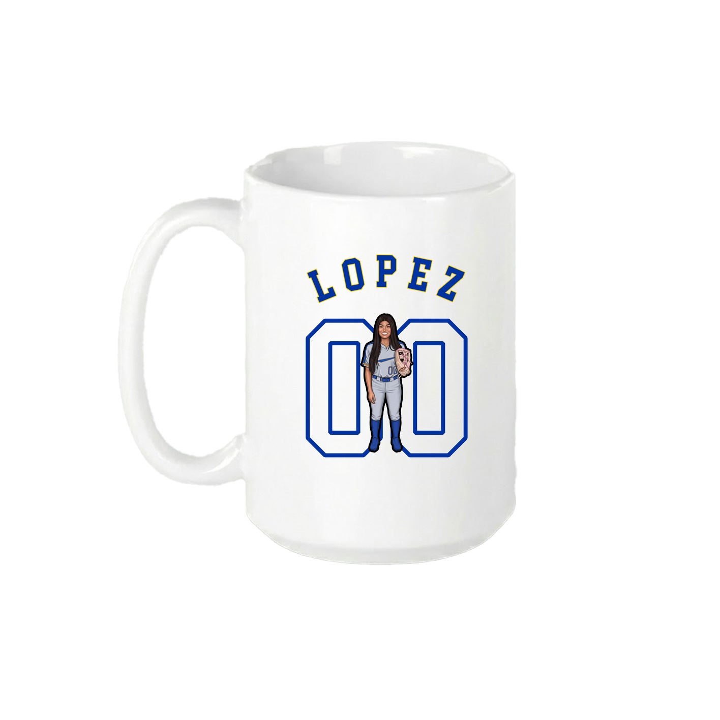 15oz Coffee Mug — Shirsey Arch in White