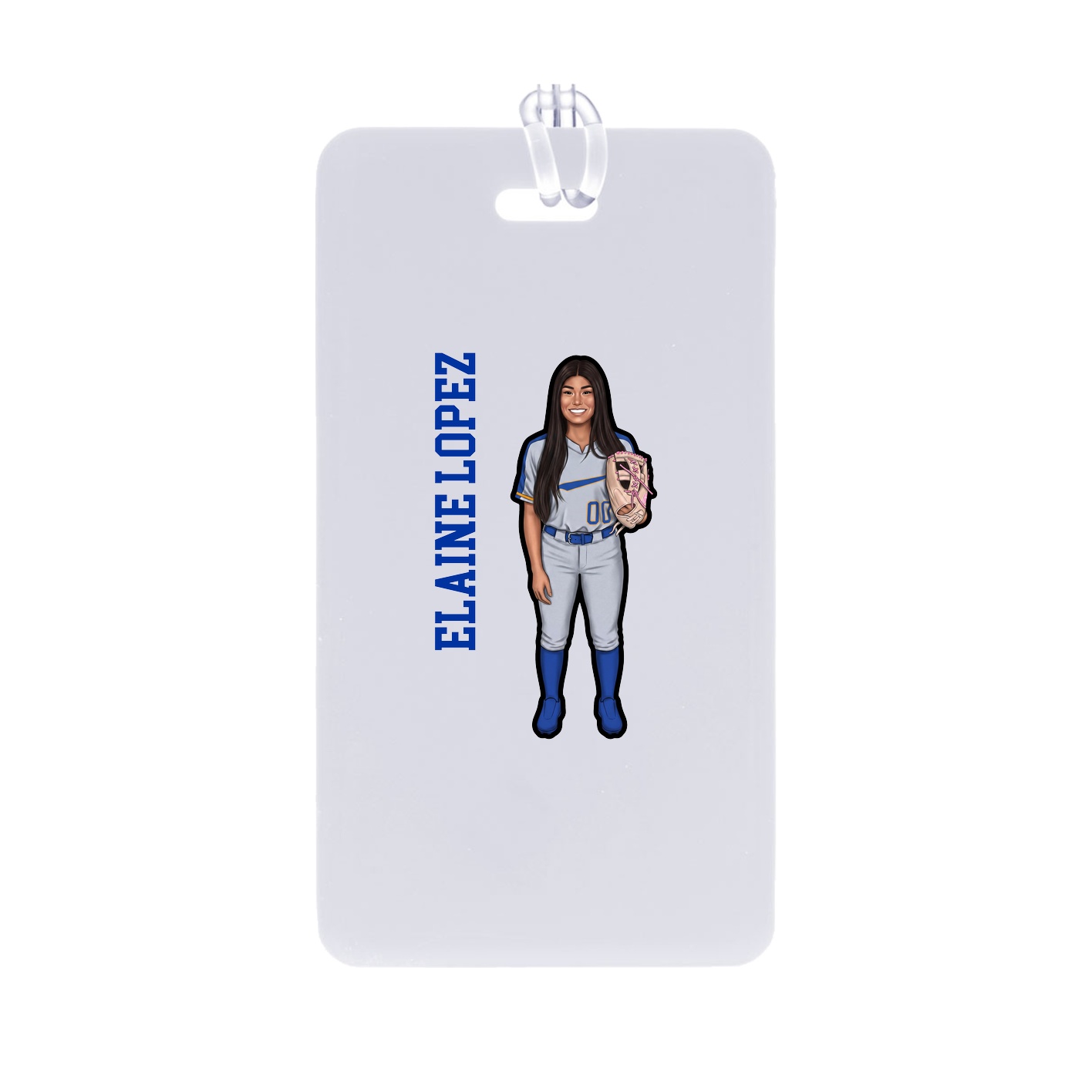 Bag Tag — Name Vertical in Classic