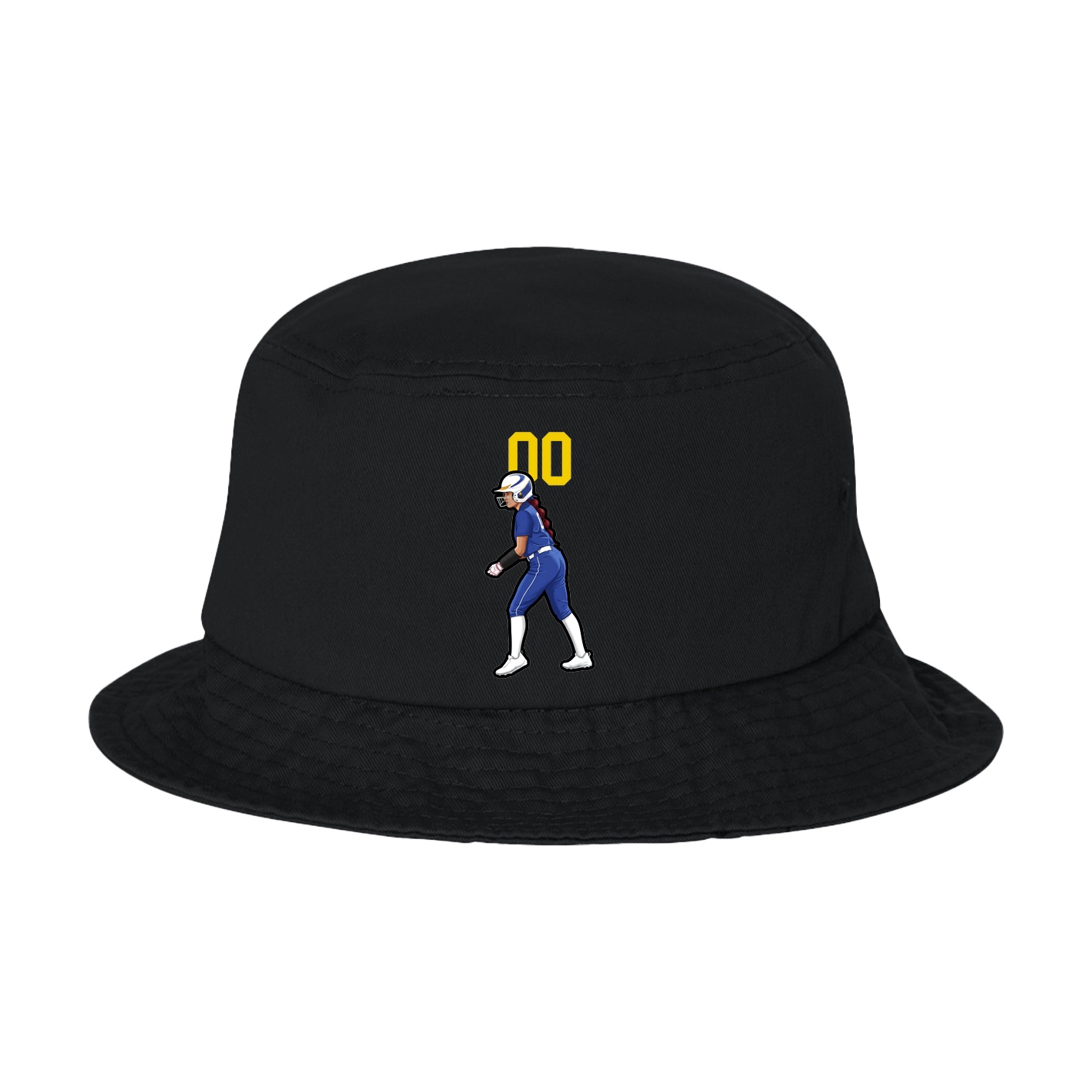 Bucket Cap — Number Top in Black