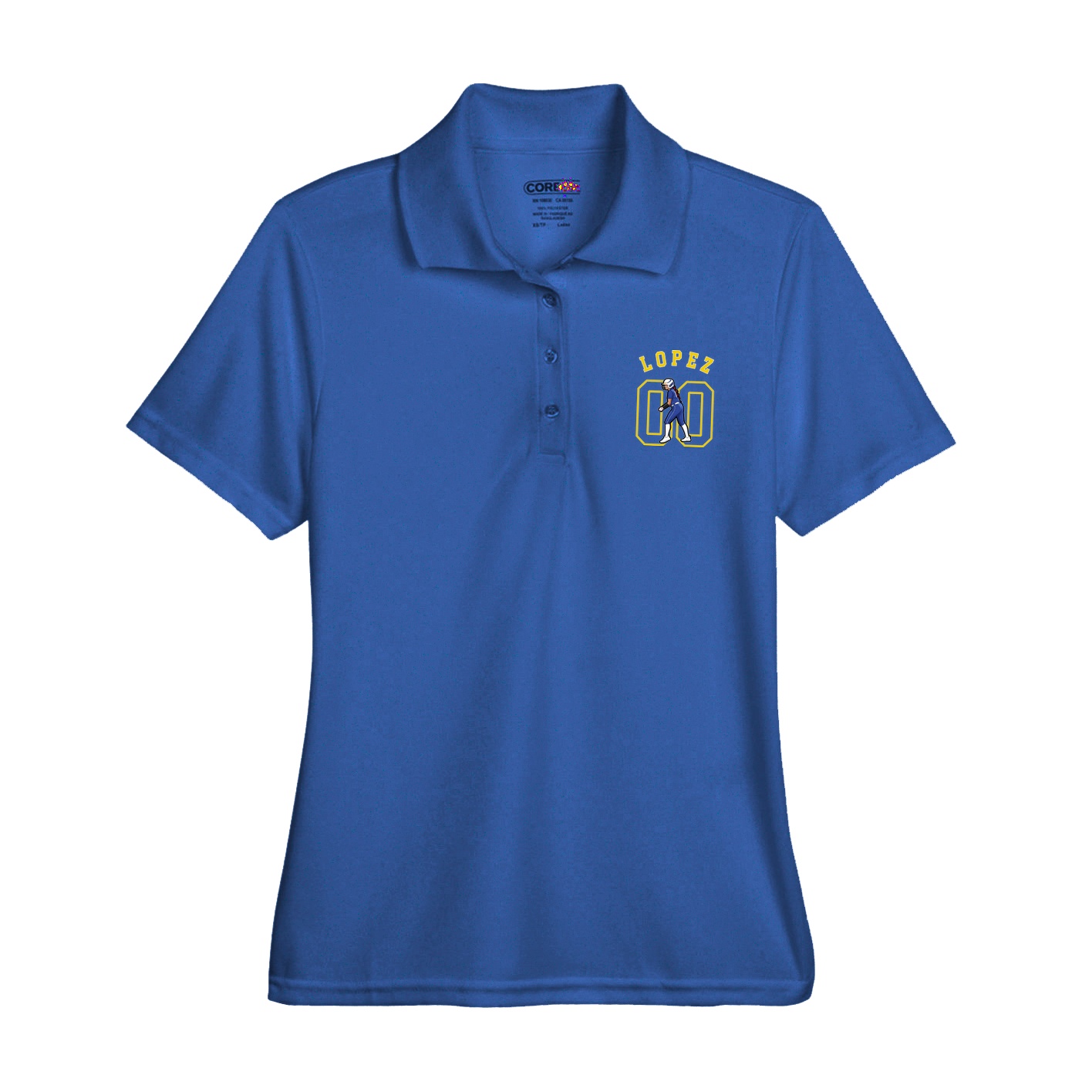 Womens Performance Polo — Shirsey Arch in Royal
