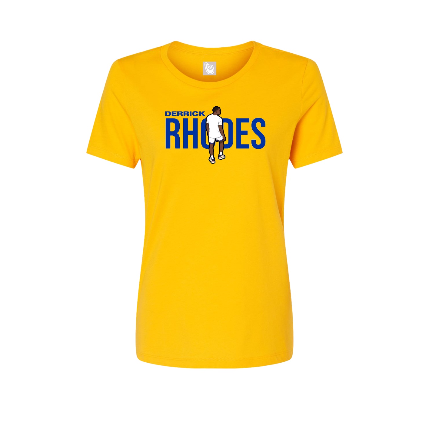 Fitted Women's Tee — Player Name in Gold