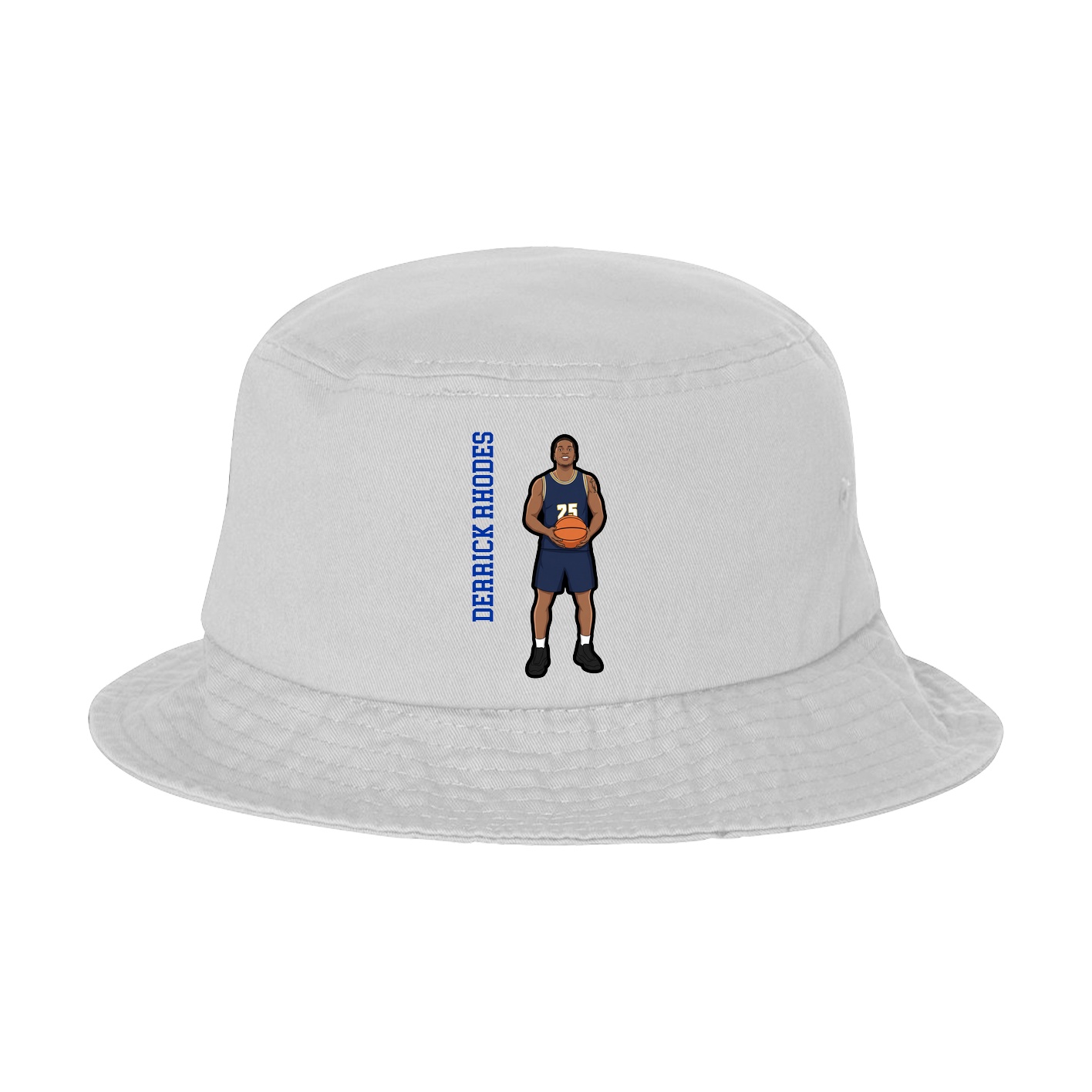 Bucket Cap — Name Vertical in White