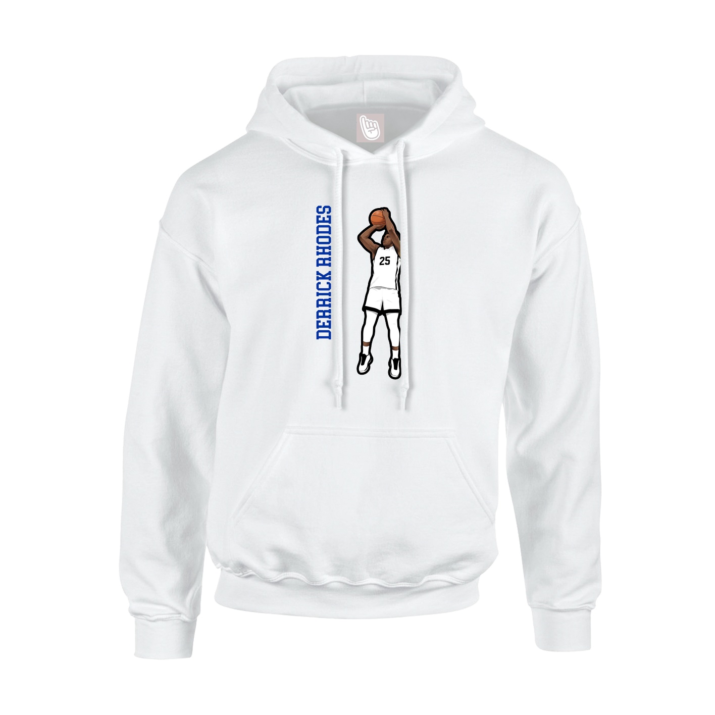 Hoodie — Name Vertical in White