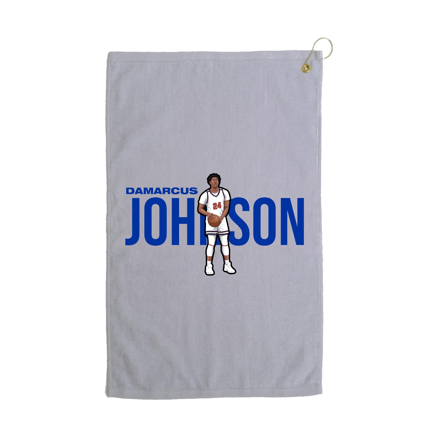 Golf Towel — Player Name in Grey