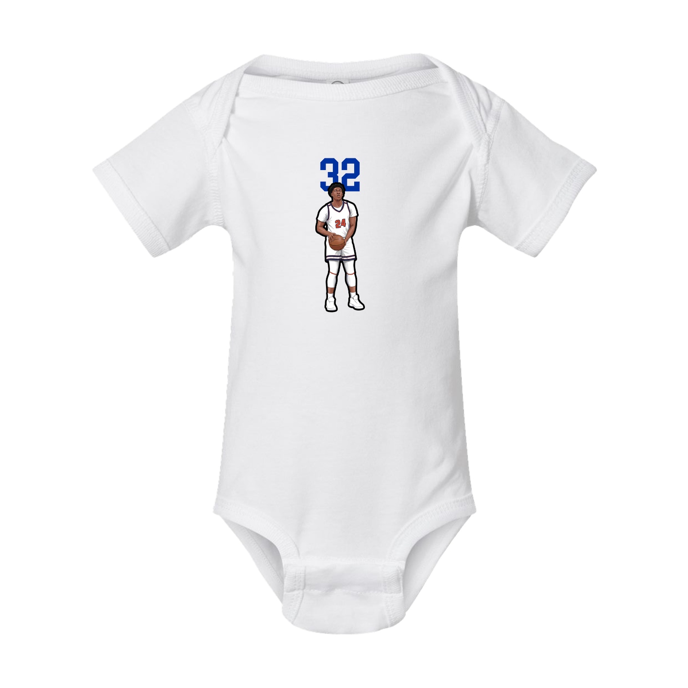 Baby Onesie — Number Top in White