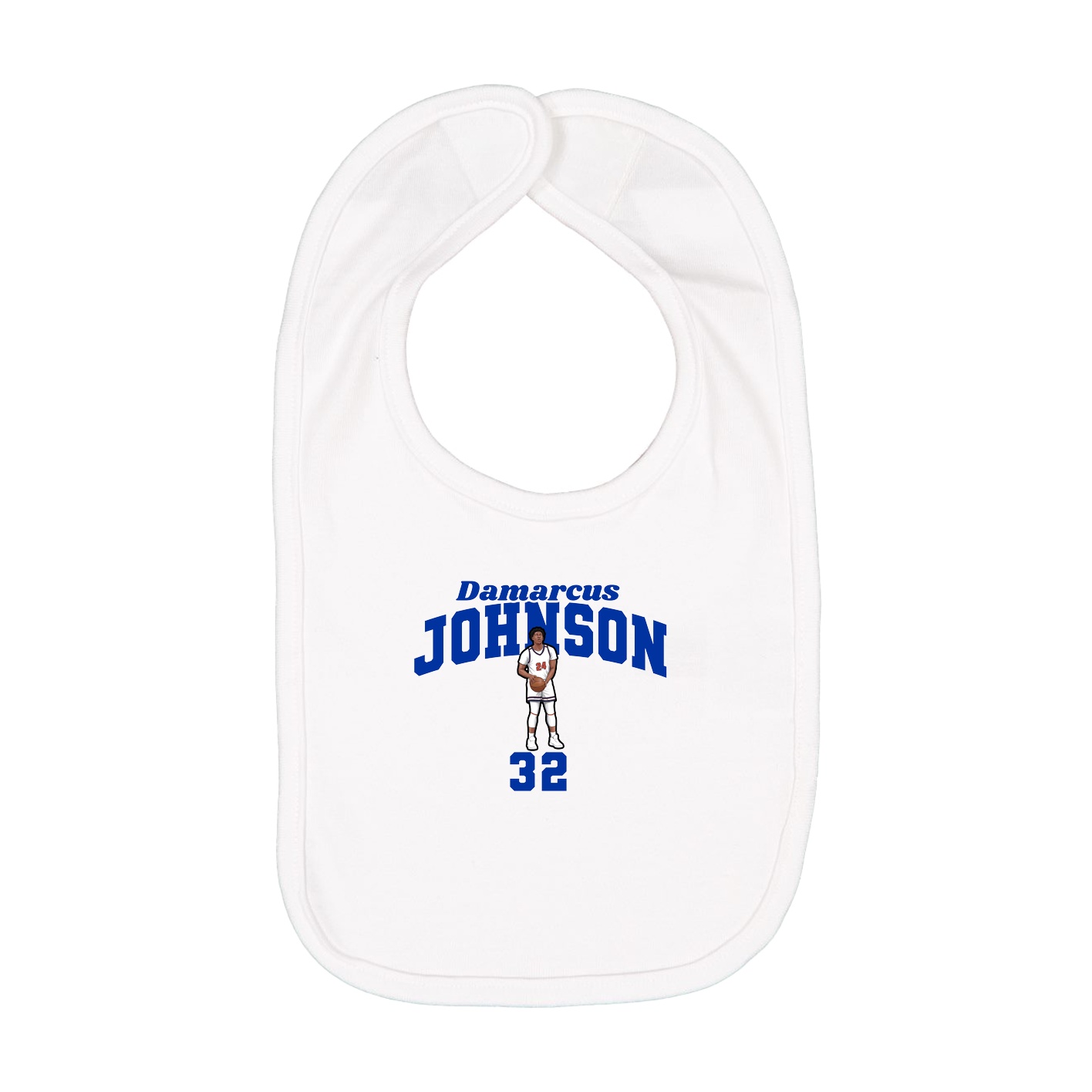 Infant Bib — Signature Arch in White