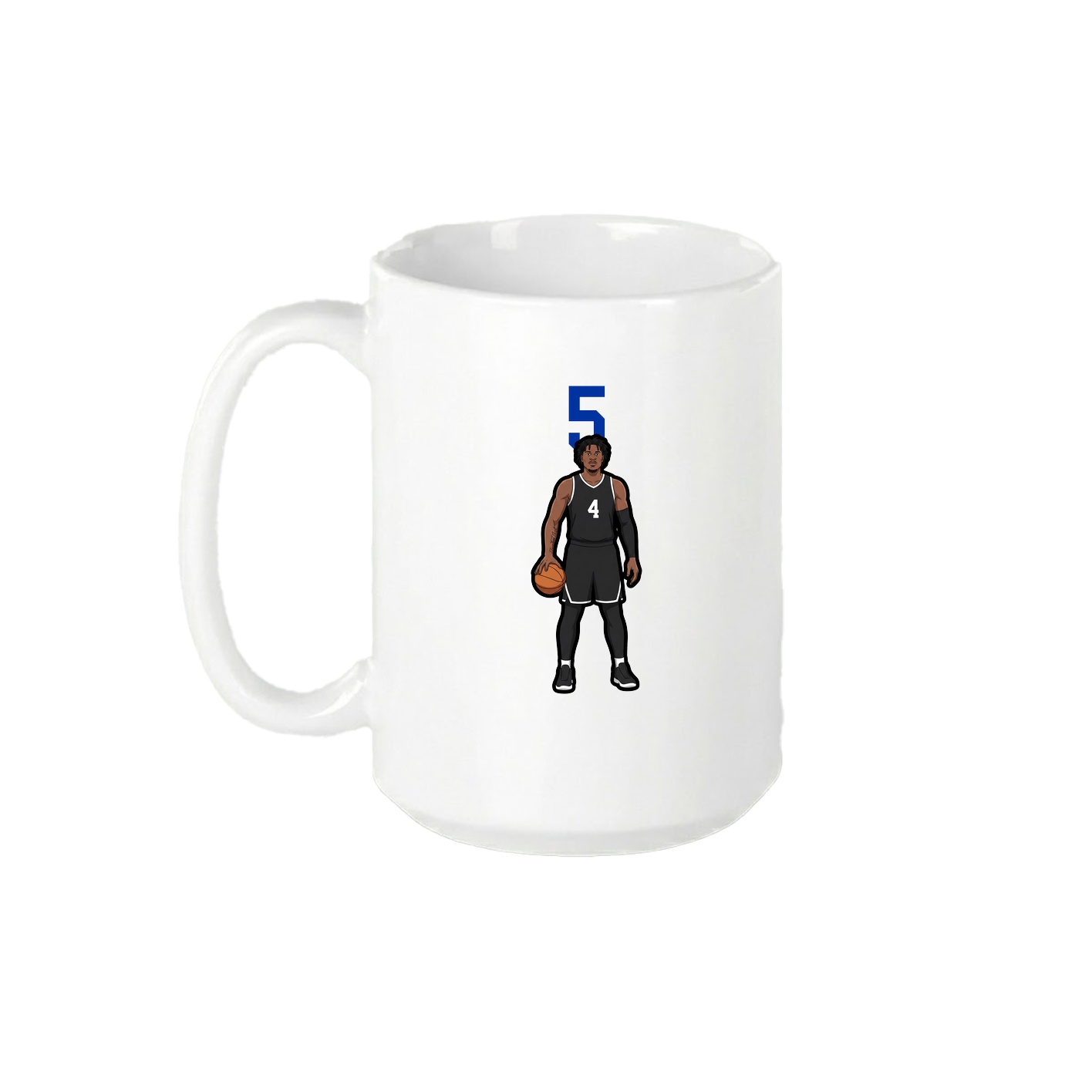 15oz Coffee Mug — Number Top in White