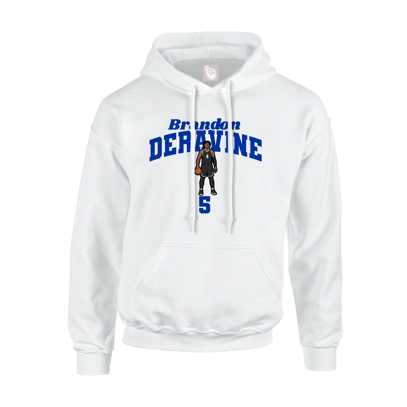 Youth Hoodie — Signature Arch in White