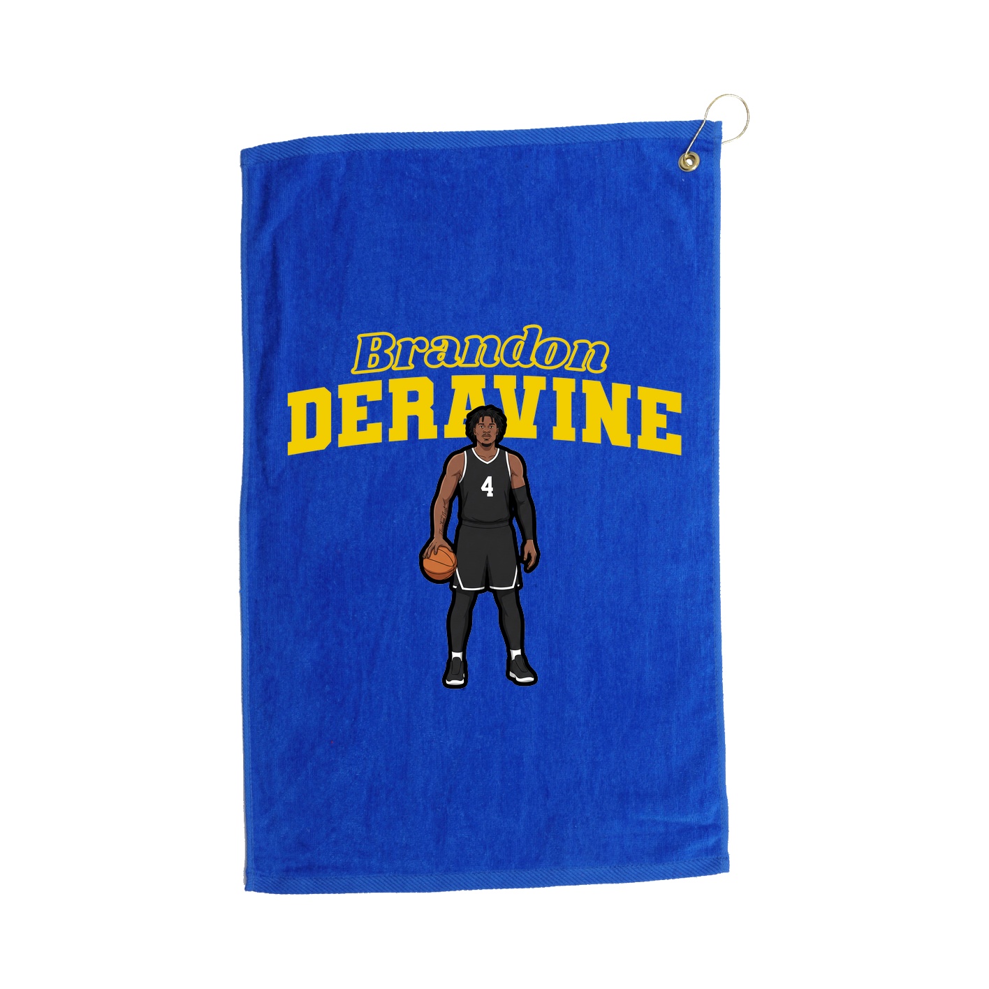 Golf Towel — Name Arch in Royal