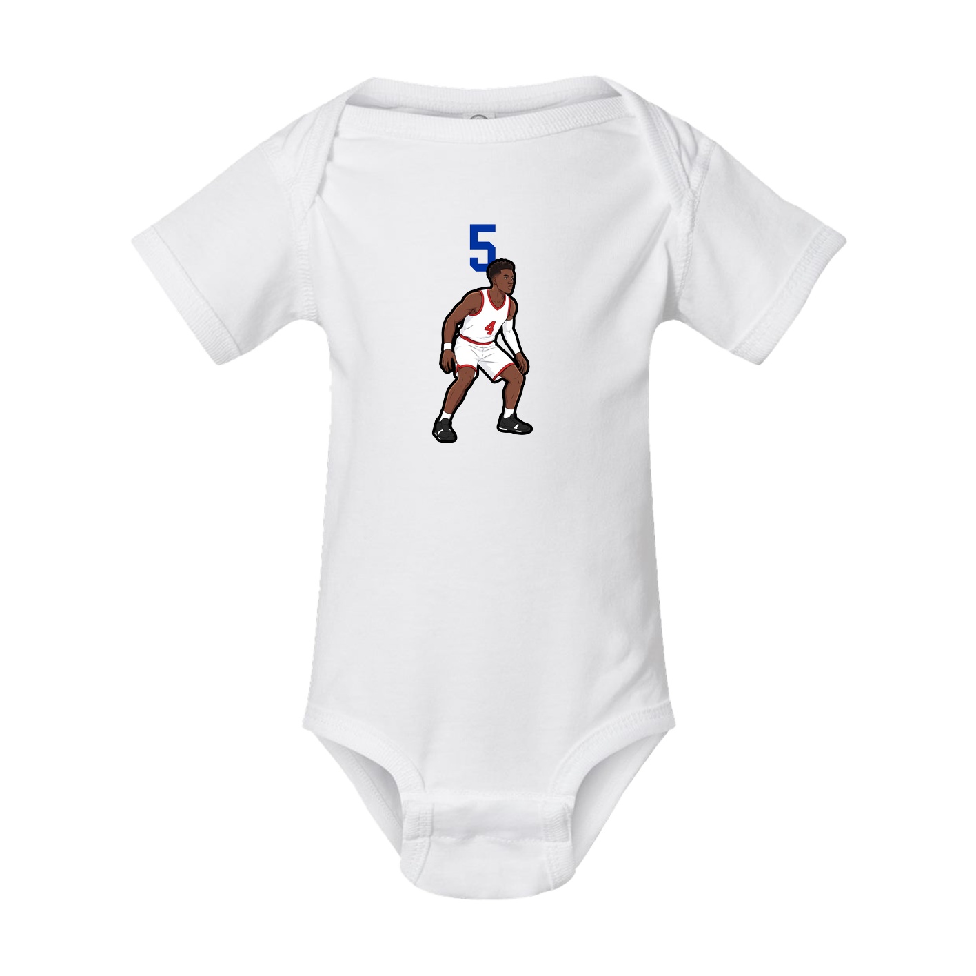 Baby Onesie — Number Top in White