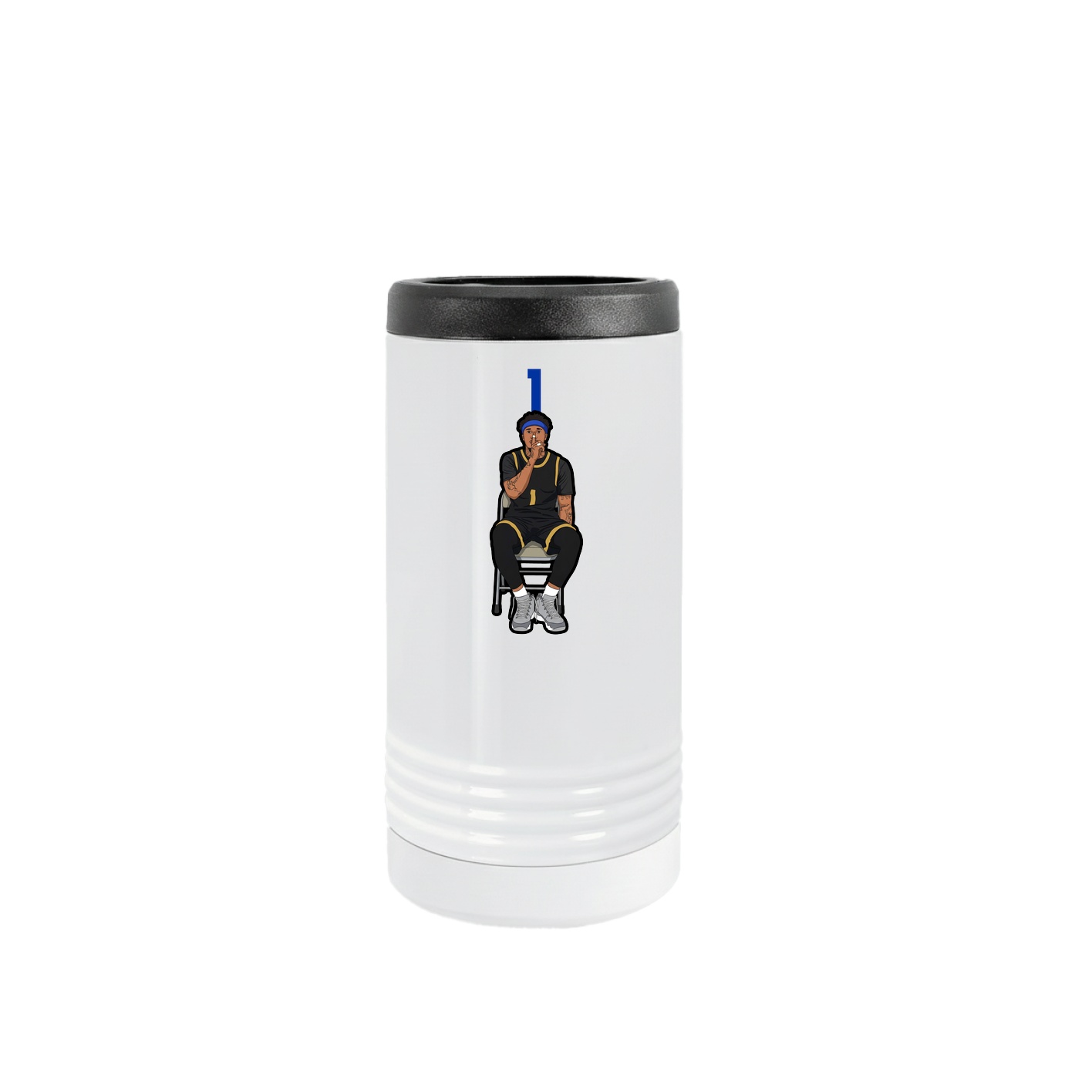 Slim Beverage Holder — Number Top in White