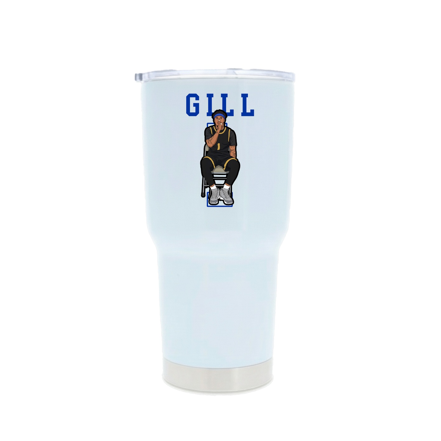 30oz Stainless Steel Tumbler — Shirsey in White