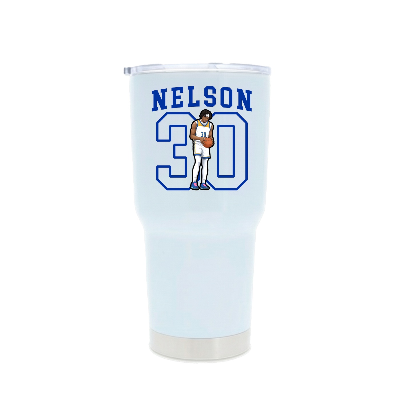 30oz Stainless Steel Tumbler — Shirsey in White