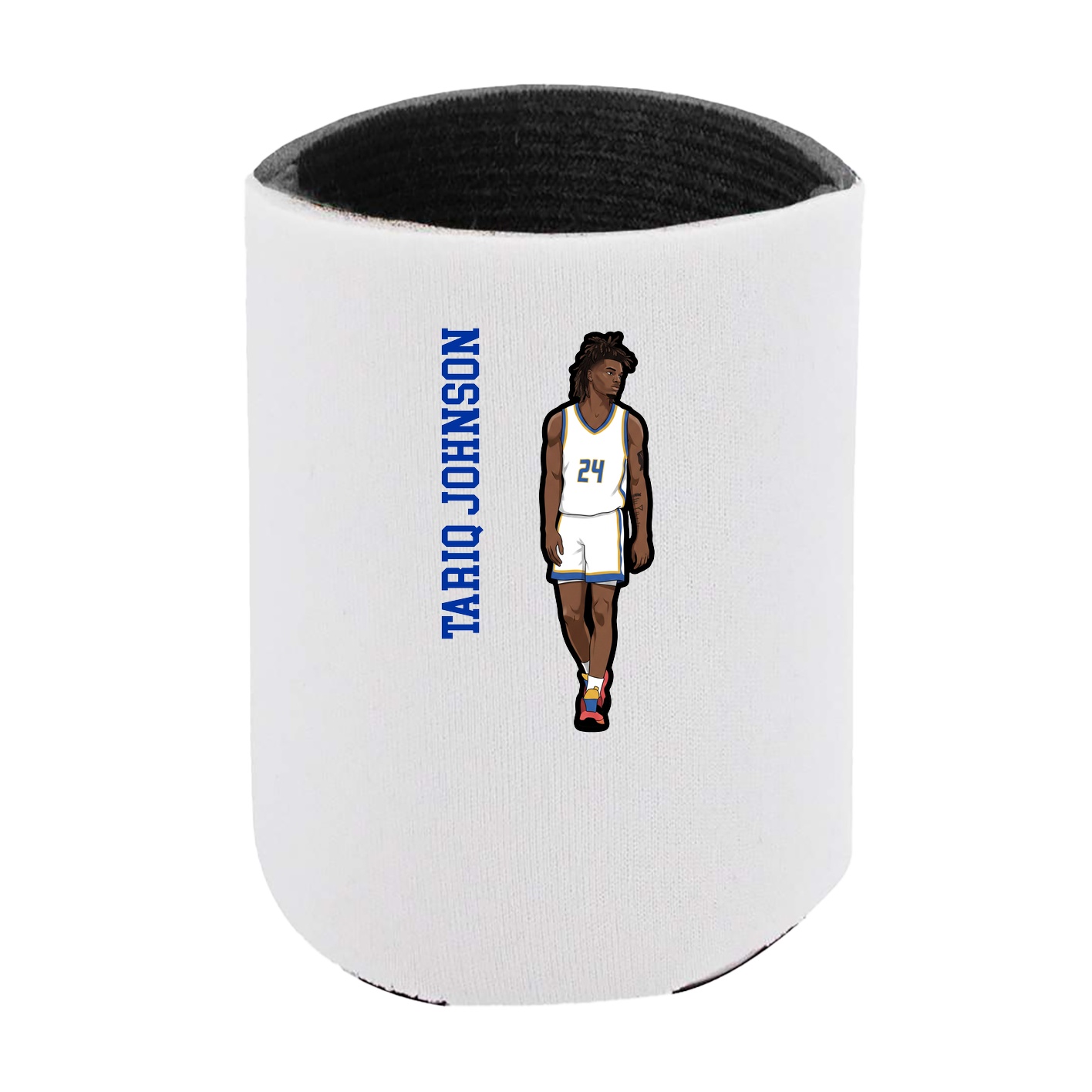 Can Holder — Name Vertical in White