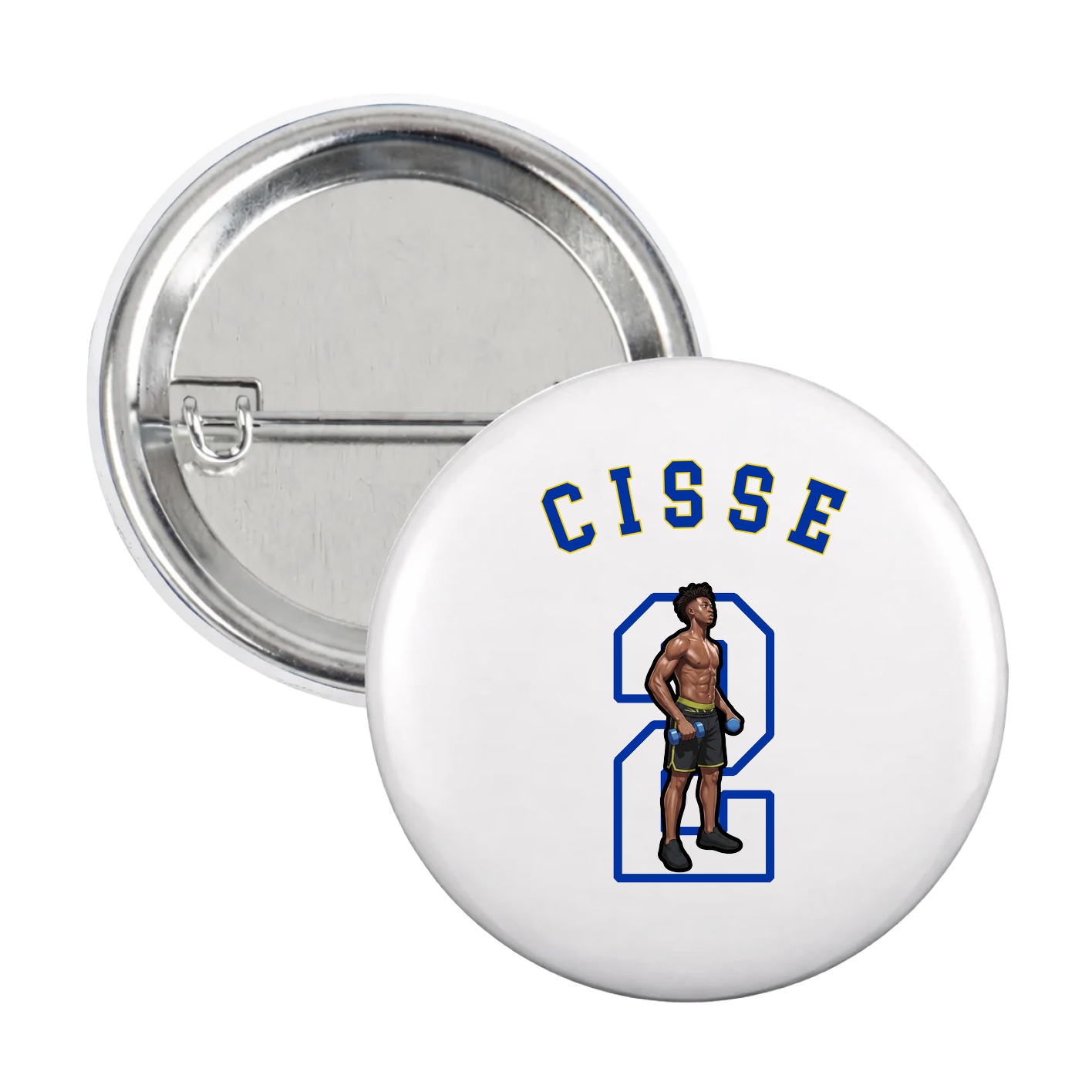 Game Day Button — Shirsey Arch in White