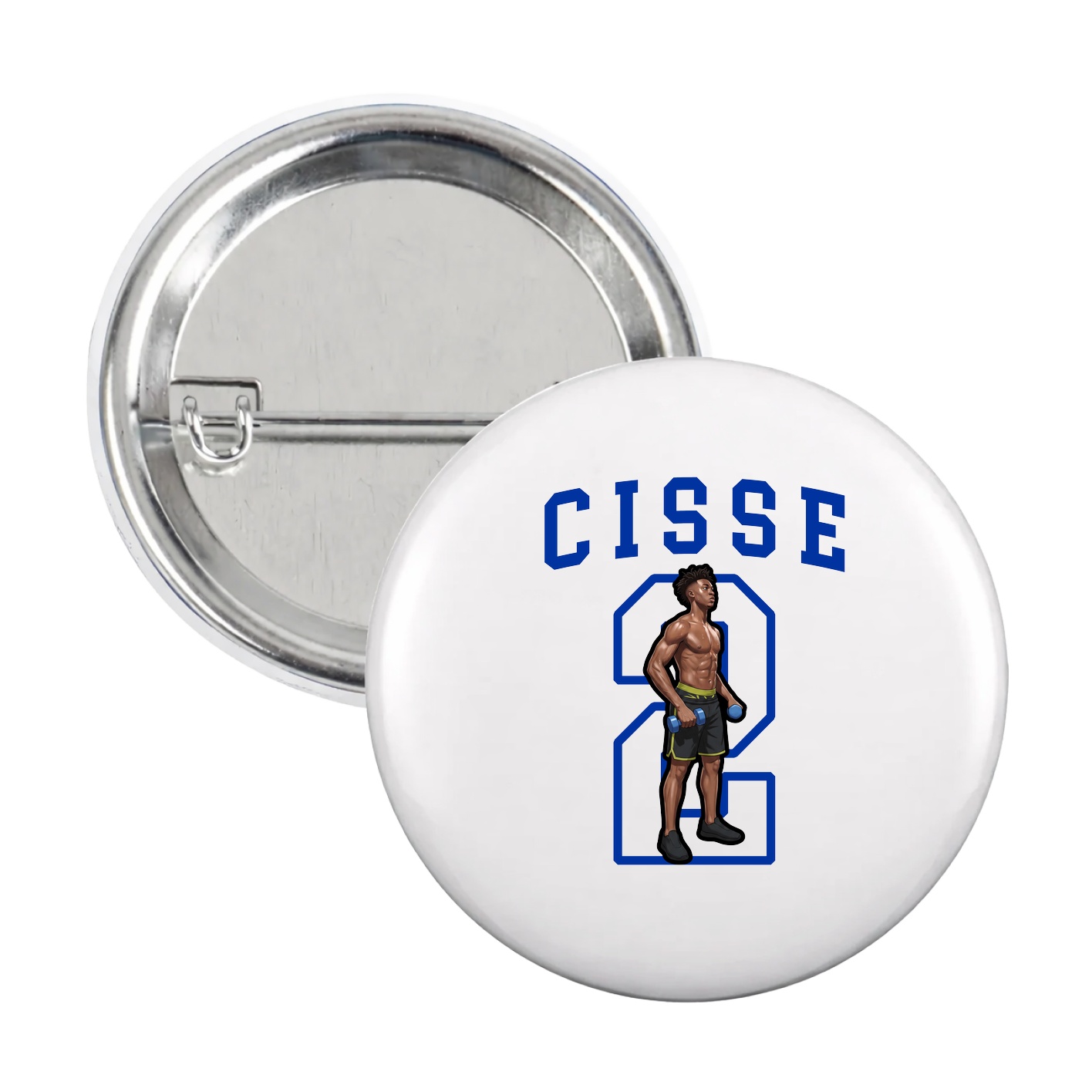 Game Day Button — Shirsey in White