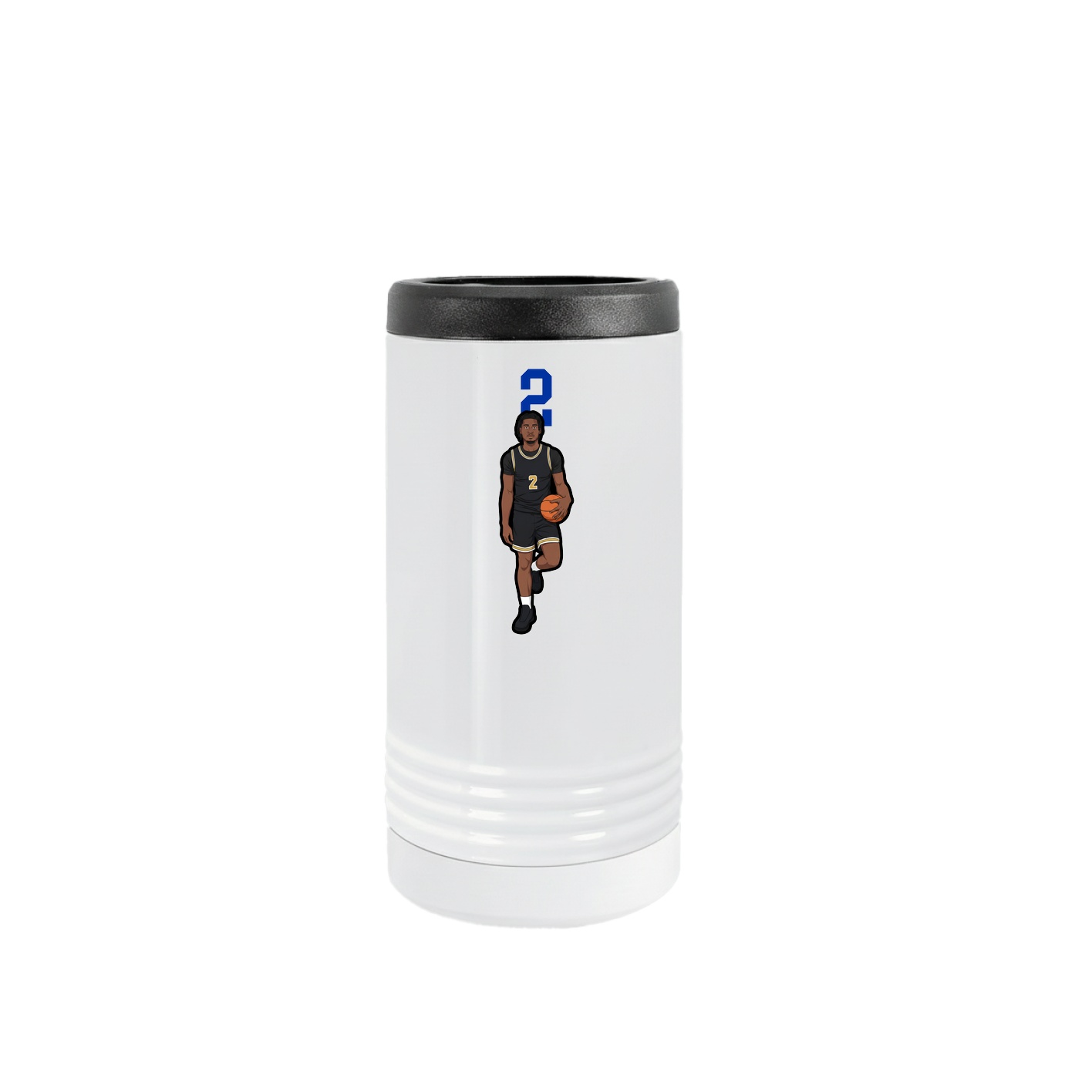Slim Beverage Holder — Number Top in White