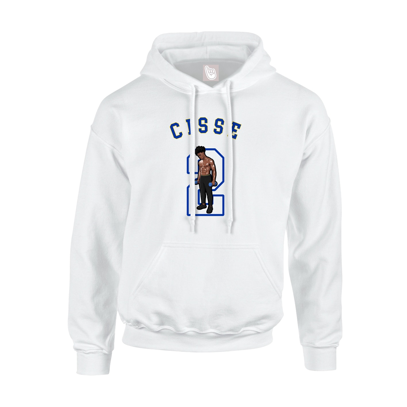 Youth Hoodie — Shirsey Arch in White