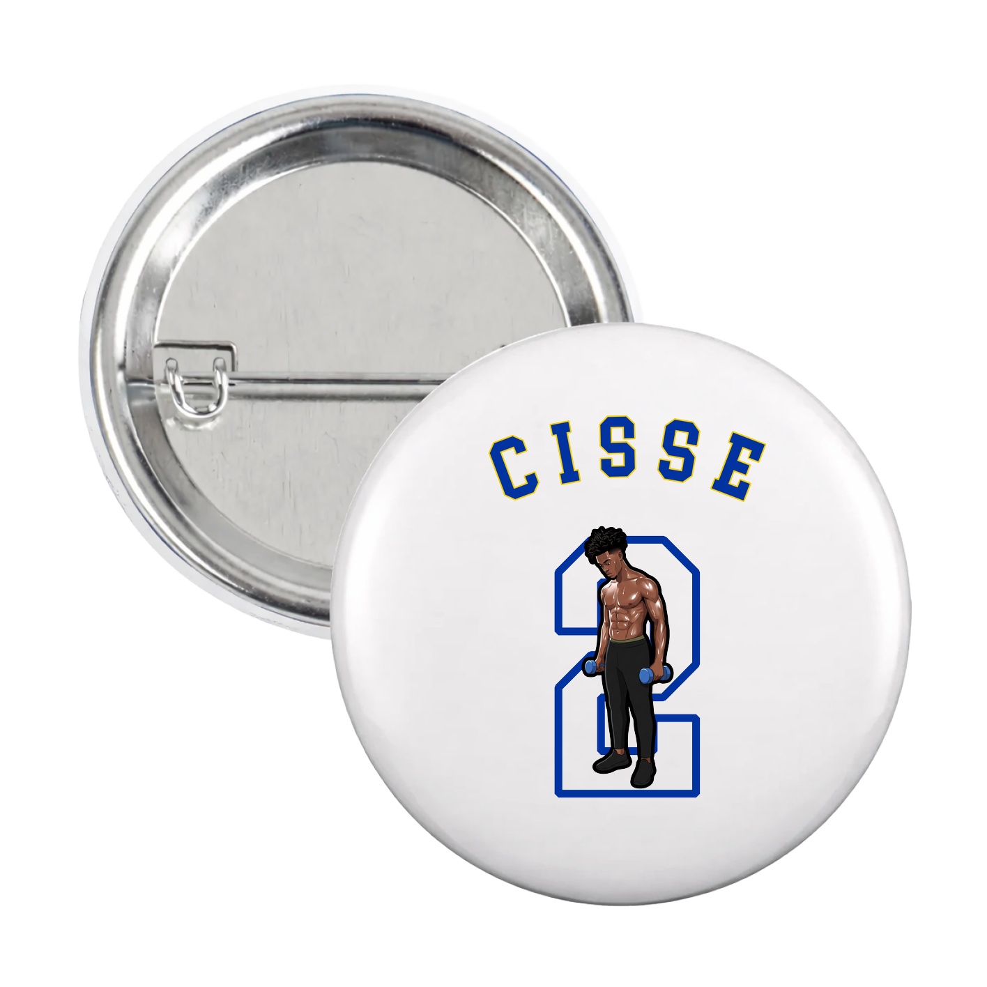 Game Day Button — Shirsey Arch in White