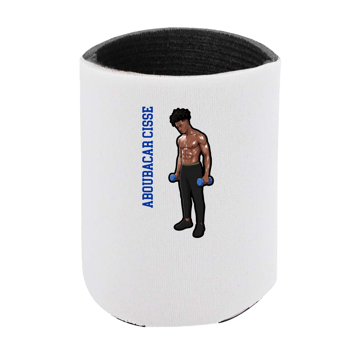Can Holder — Name Vertical in White