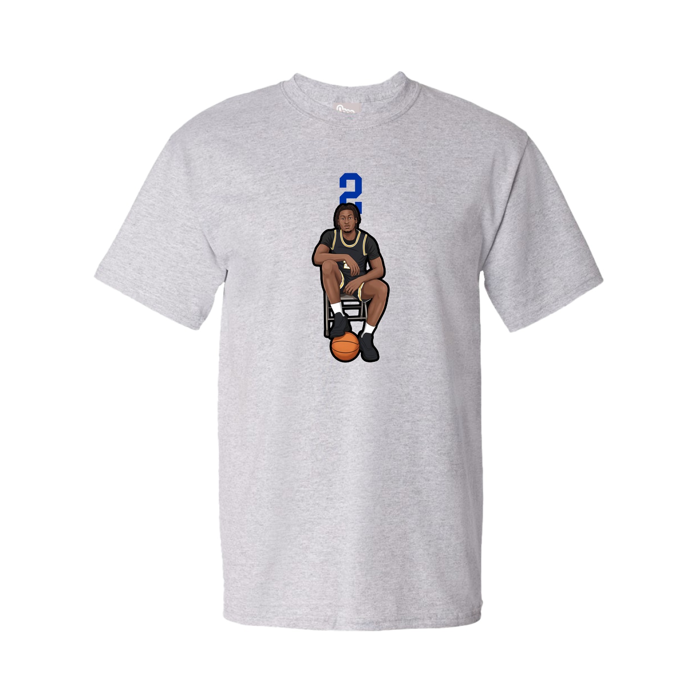 Youth Tee — Number Top in Grey