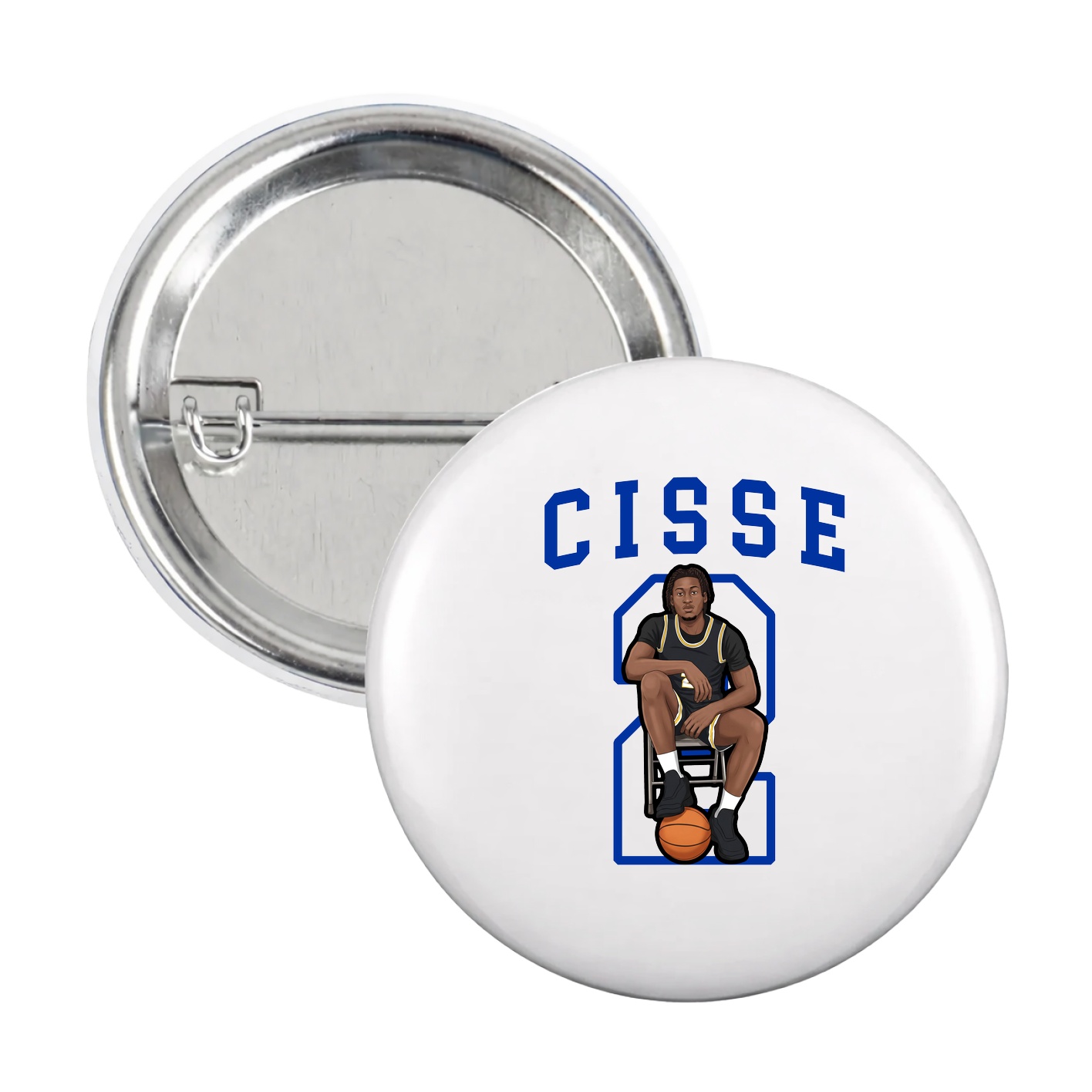 Game Day Button — Shirsey in White