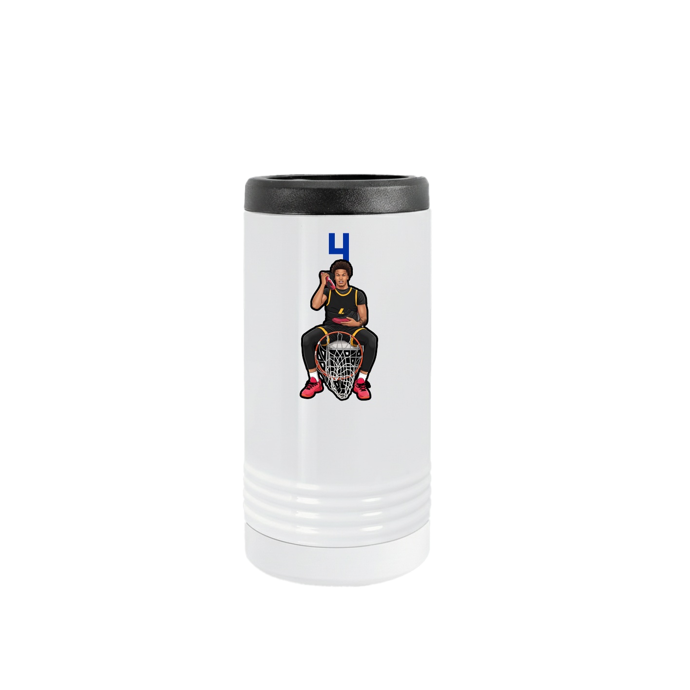 Slim Beverage Holder — Number Top in White