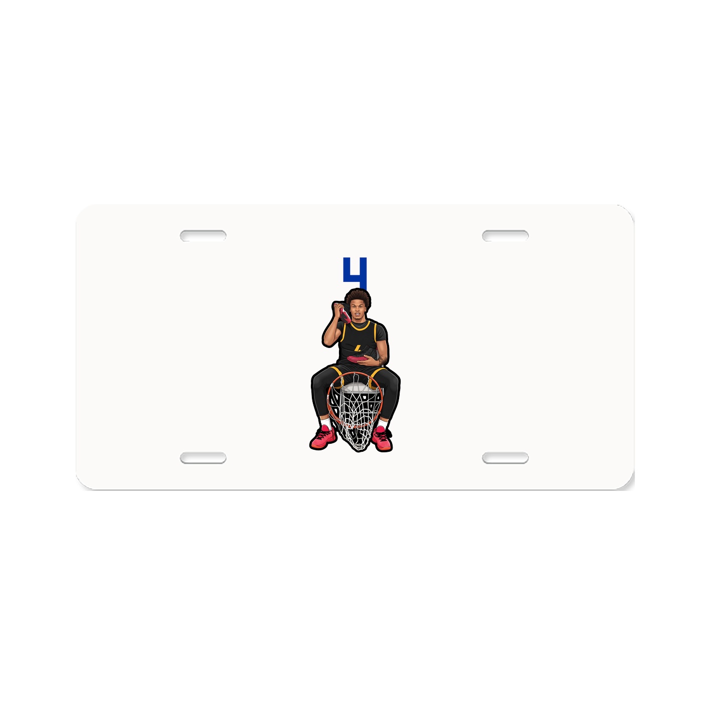 License Plate — Number Top in Classic