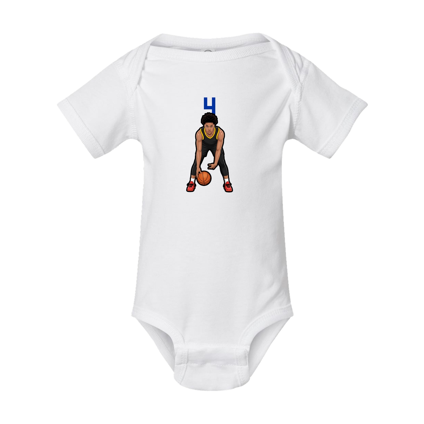 Baby Onesie — Number Top in White