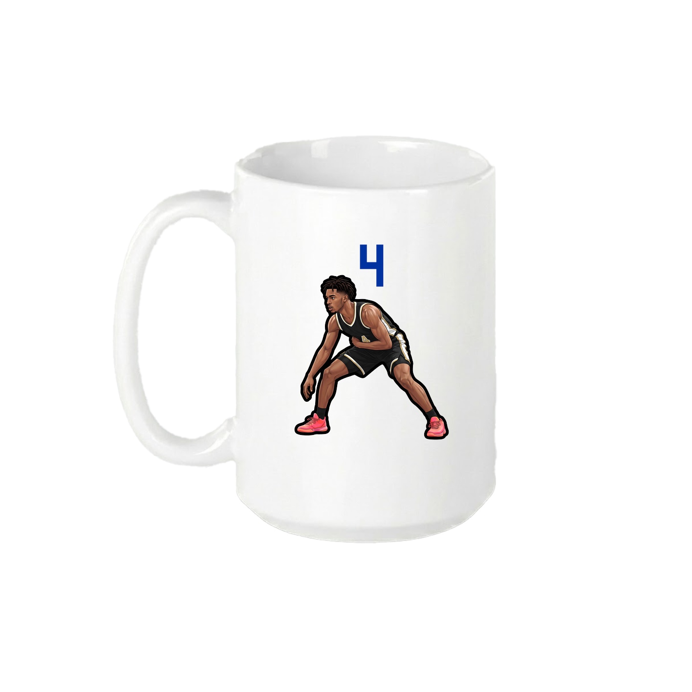 15oz Coffee Mug — Number Top in White