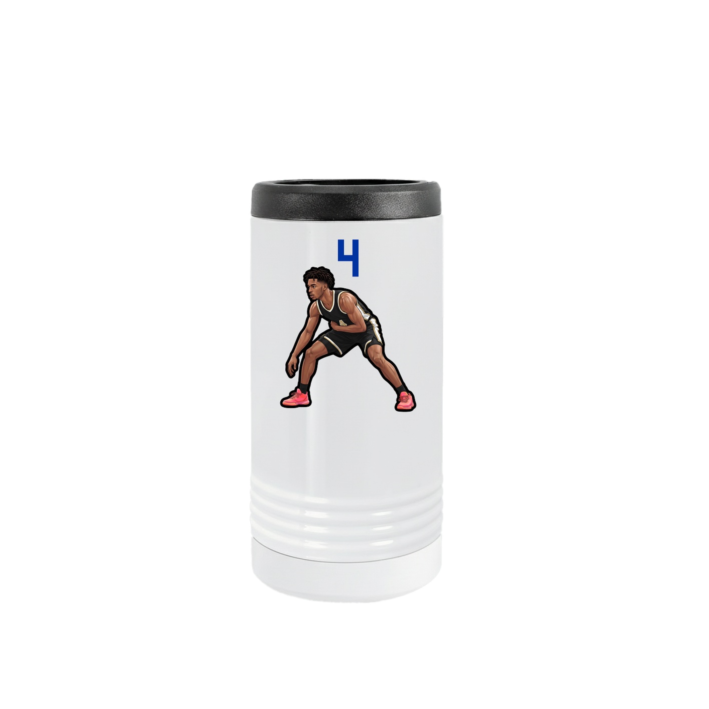 Slim Beverage Holder — Number Top in White