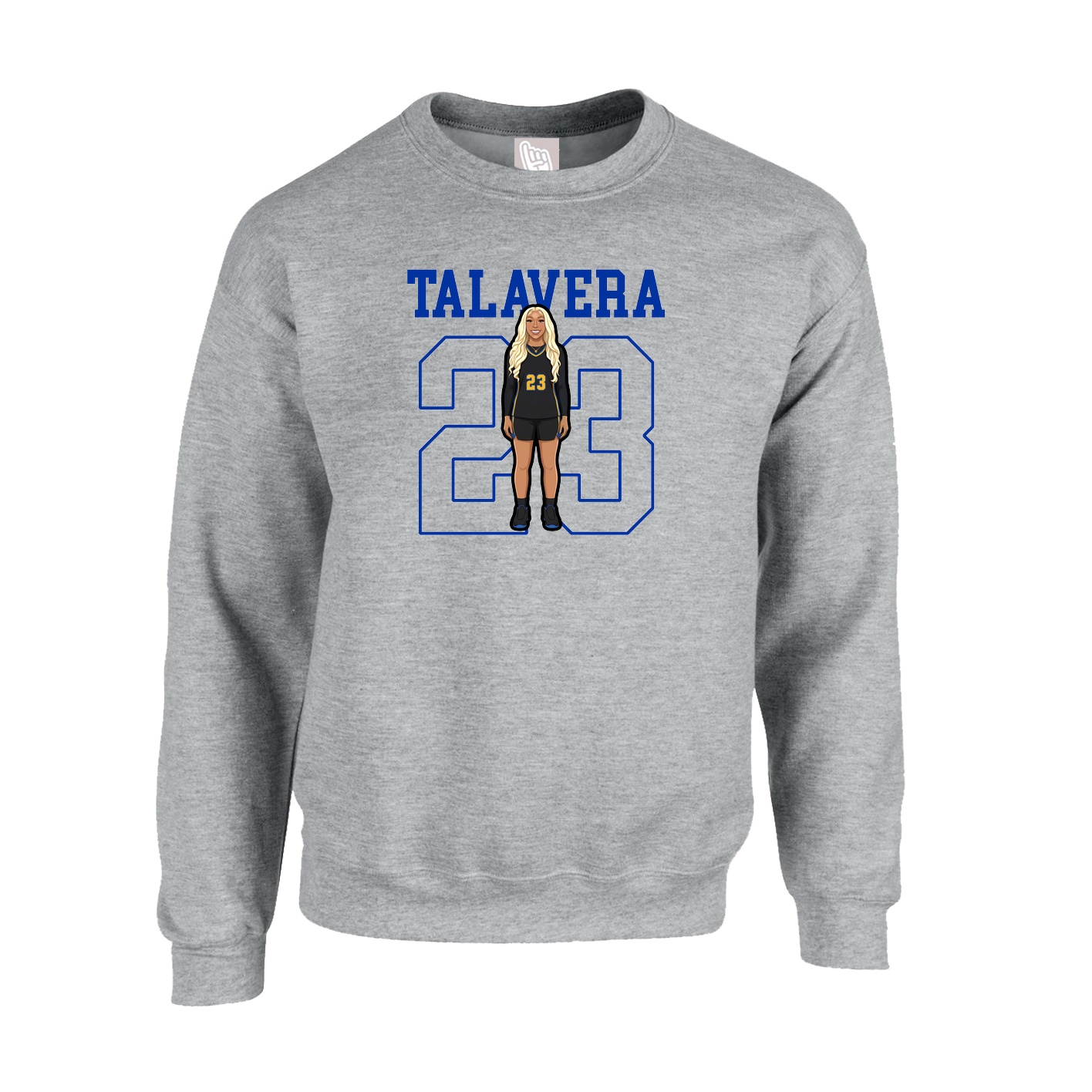 Fleece Crew — Shirsey in Grey