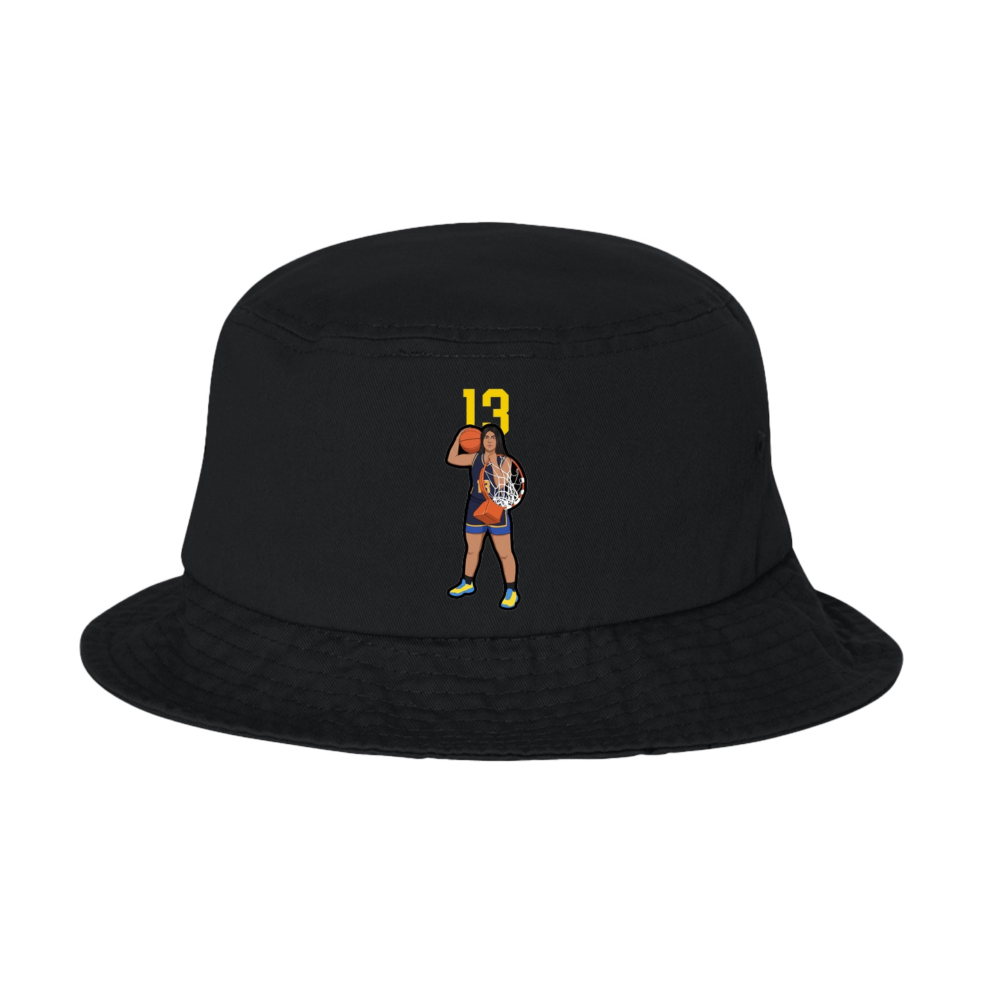 Bucket Cap — Number Top in Black
