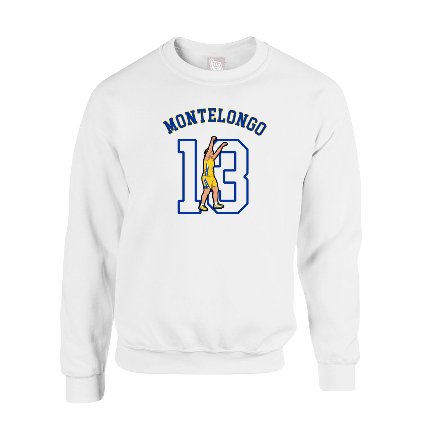 Fleece Crew — Shirsey Arch in White